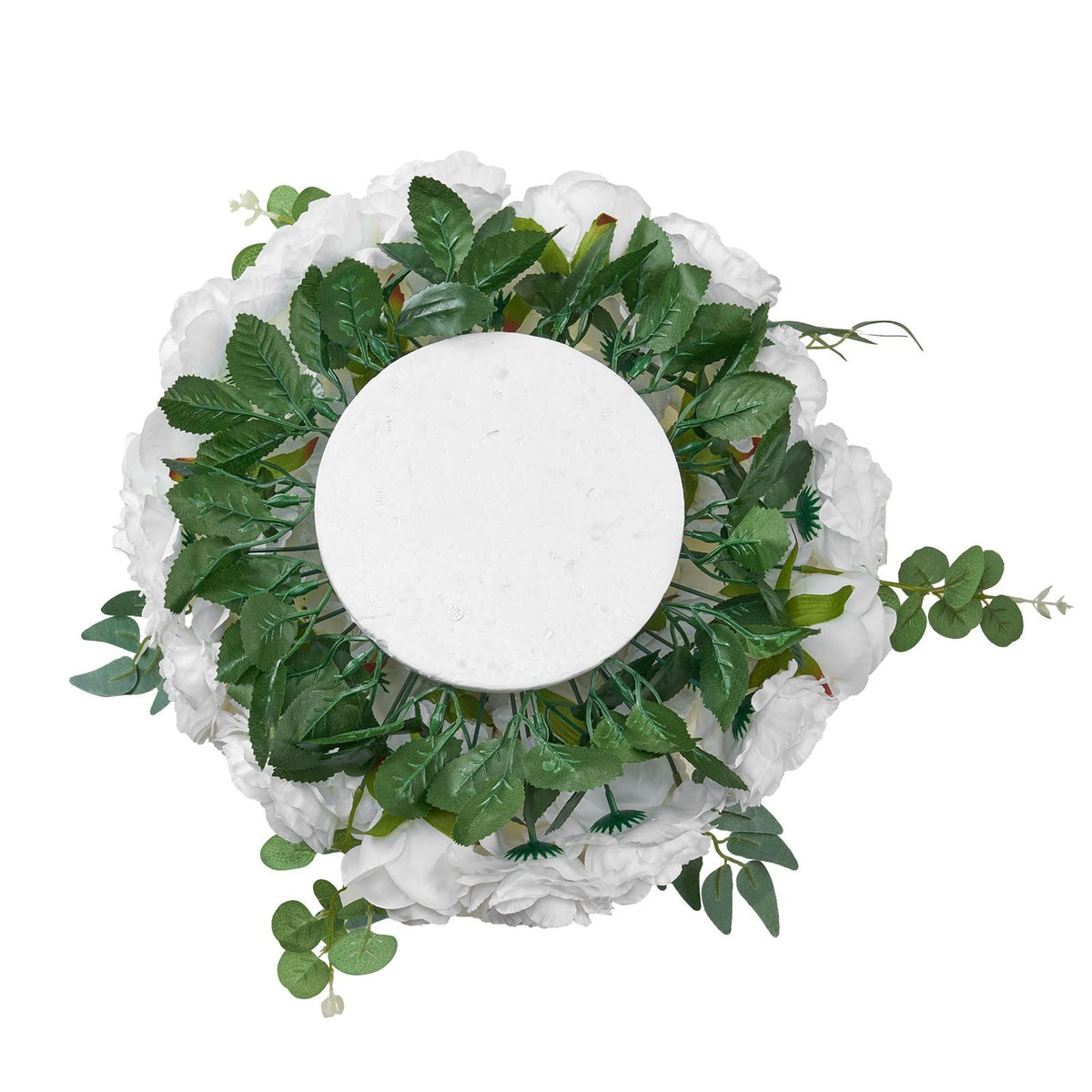 Flower Balls Arrangement Bouquet 10 PCS, 17.7-Inch Diameter Artificial Flower Balls Wedding White Roses Centerpieces, Faux Flowers Arrangements for Wedding Centerpiece Home Table Decorations