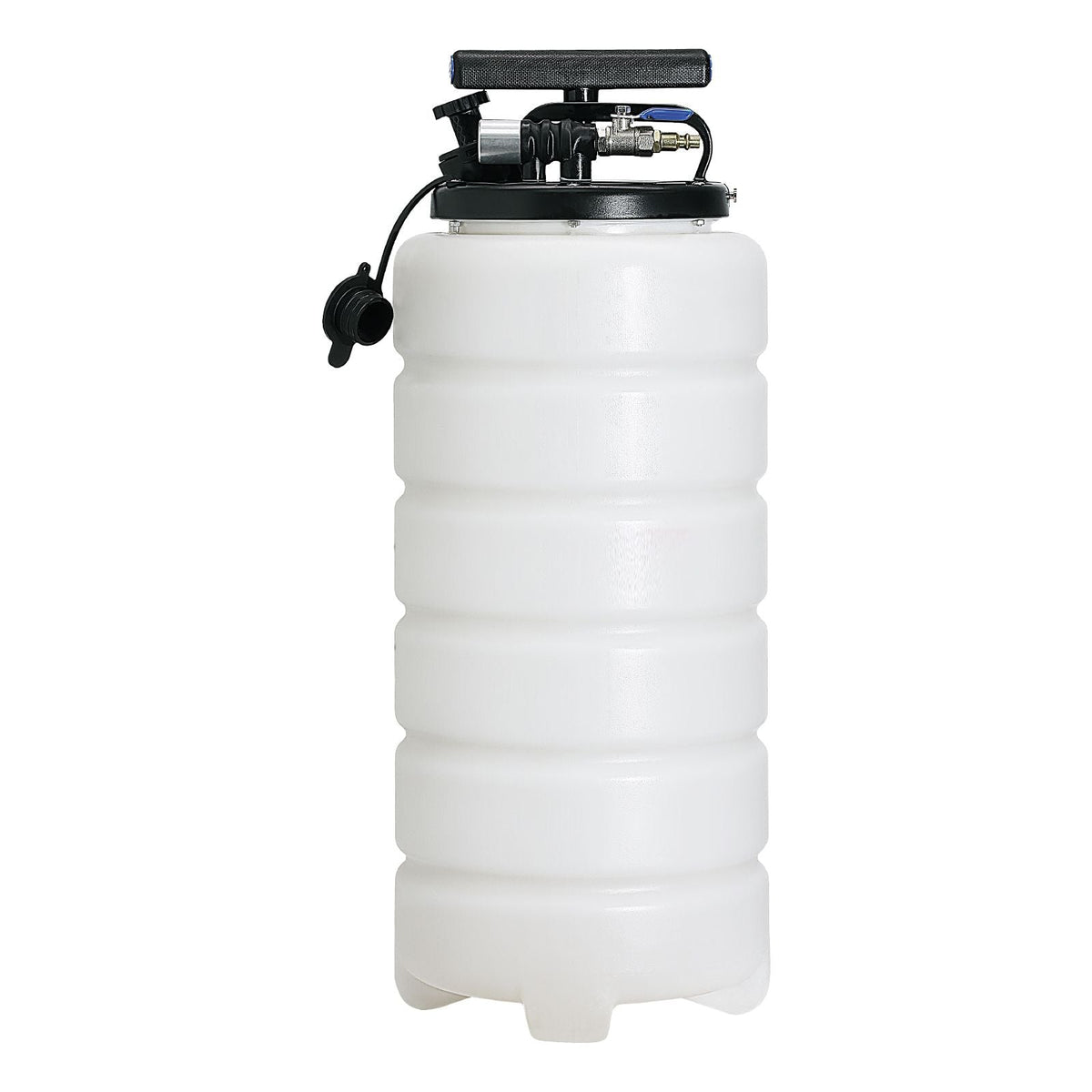 Fluid Extractor, 4 Gallons (15 Liters), Pneumatic/Manual Oil Changer Vacuum Fluid Extractor with Dipstick and Suction Hose, Oil Extractor Change Pump for Automotive Fluids Vacuum Evacuation