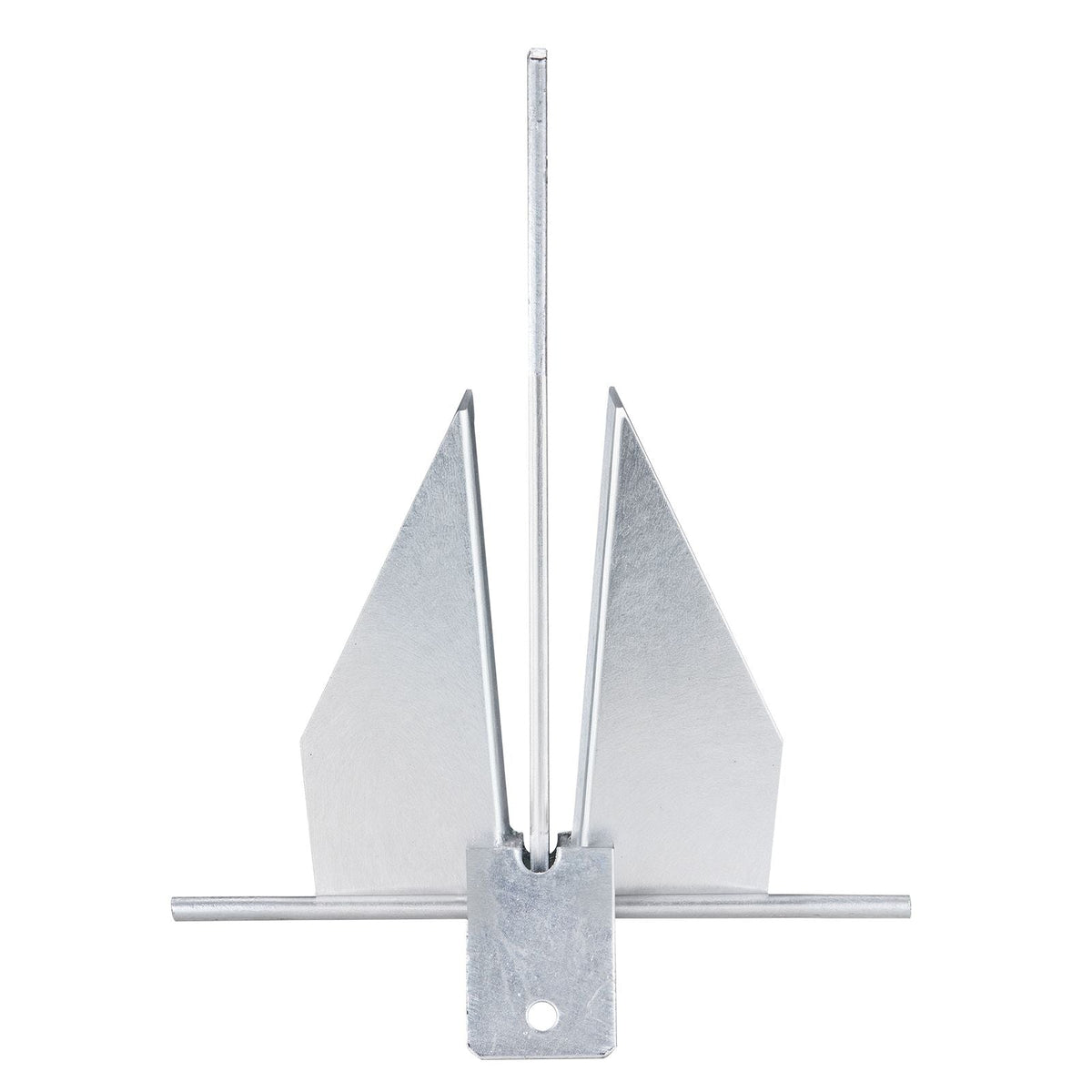 Fluke Style Anchor Kit, 8.5 LBS Hot-Dipped Galvanized Steel Fluke Anchor with 7.9' Chain, 75' Rope and Two 0.4" Shackles, Marine Boat Anchor for Small Vessels Under 18', Seas, Rivers and Shores