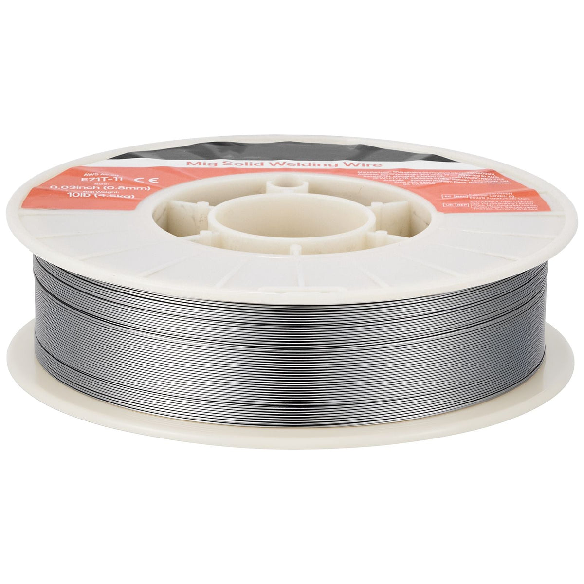 Flux Core MIG Welding Wire, E71T-11 0.03-inch 10 LBS, Gasless Mild Steel Welding Wire with Low Spatter for All Position Arc Welding, Self-Shielded for Outdoor Use