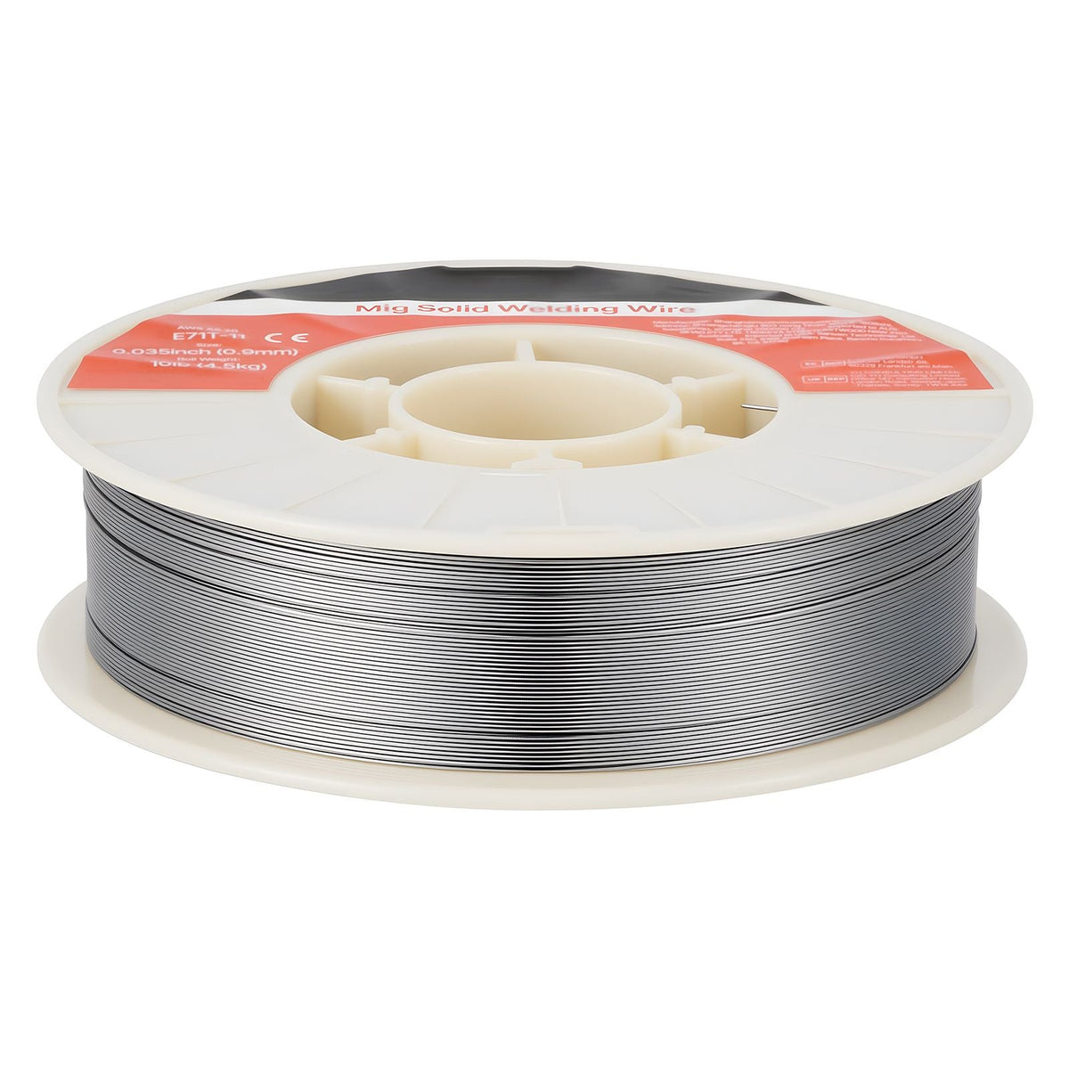 Flux Core MIG Welding Wire, E71T-11 0.035-inch 10 LBS, Gasless Mild Steel Welding Wire with Low Spatter for All Position Arc Welding, Self-Shielded for Outdoor Use