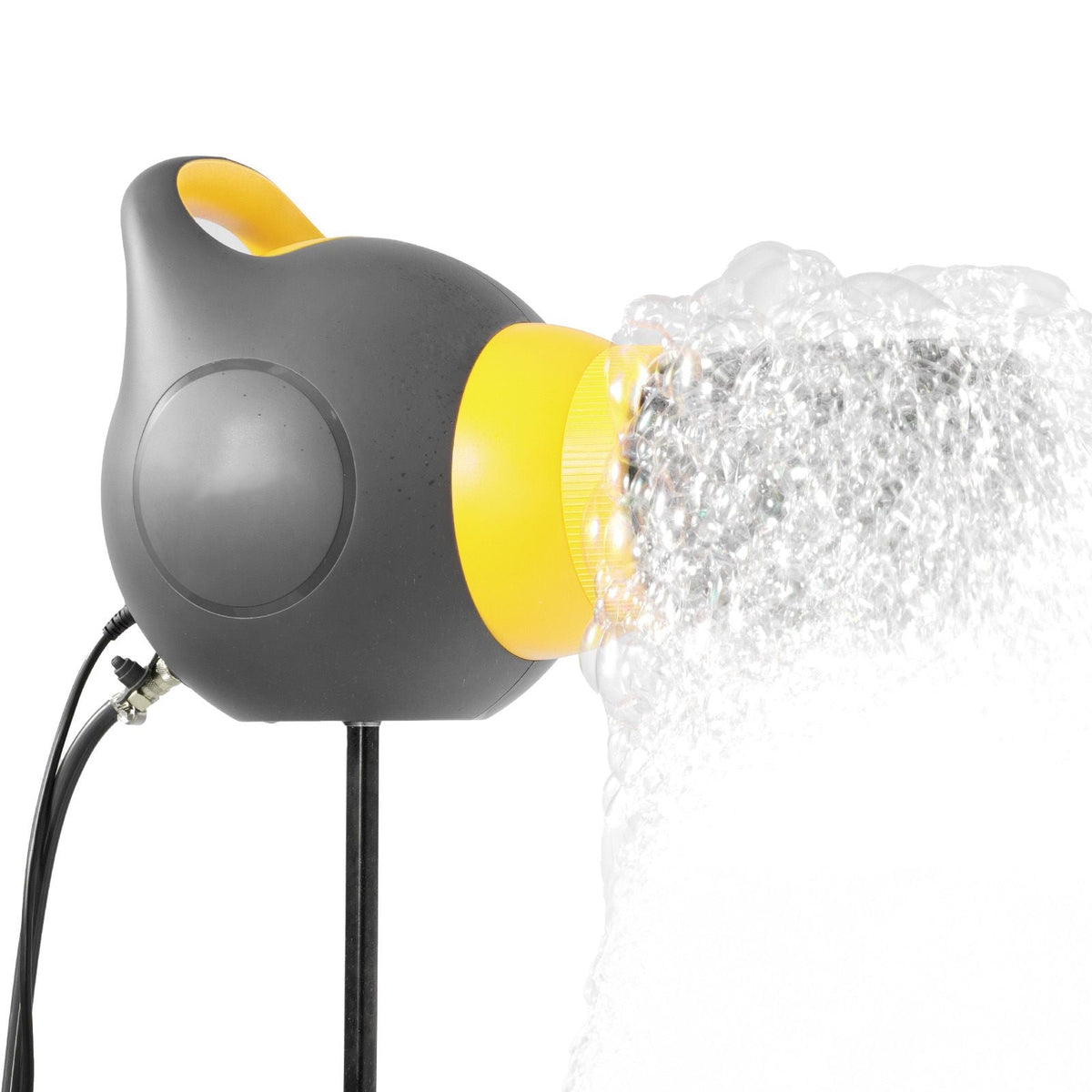 Foam Machine, 115 W Party Foam Cannon, Portable Foam Maker with a Tripod Stand, Powerful Foam Party Machine, for Backyard, Pool, Outdoor Events, Birthdays, Celebrations and Party, Grey & Yellow