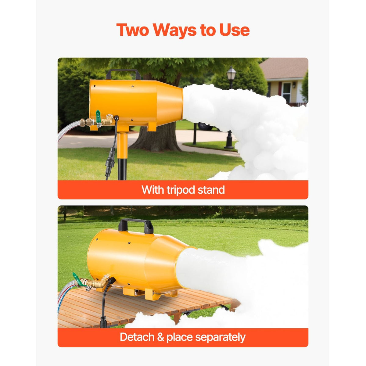 Foam Machine, 180 W Party Foam Cannon, Portable Foam Maker with a Tripod Stand, Foam Party Machine with a Submersible Pump, for Backyard, Pool, Outdoor Events, Birthdays, Celebrations & Party