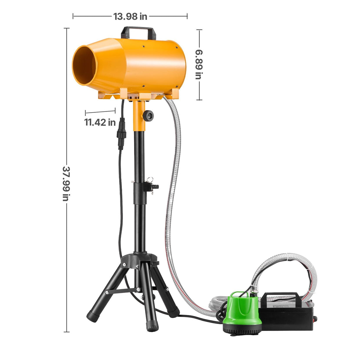 Foam Machine, 180 W Party Foam Cannon, Portable Foam Maker with a Tripod Stand, Foam Party Machine with a Submersible Pump, for Backyard, Pool, Outdoor Events, Birthdays, Celebrations & Party