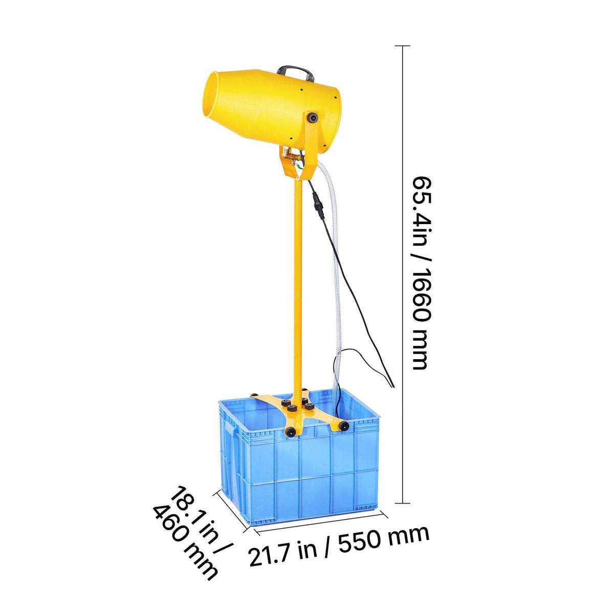 Foam Machine, 9.84 to 16.40 ft Spray Distance Foam Cannon Party Machine, Bubble Cannon with 74QT Water Tank, Stable Vertical Design, Dense Foams Maker for Gatherings, Celebrations & Par
