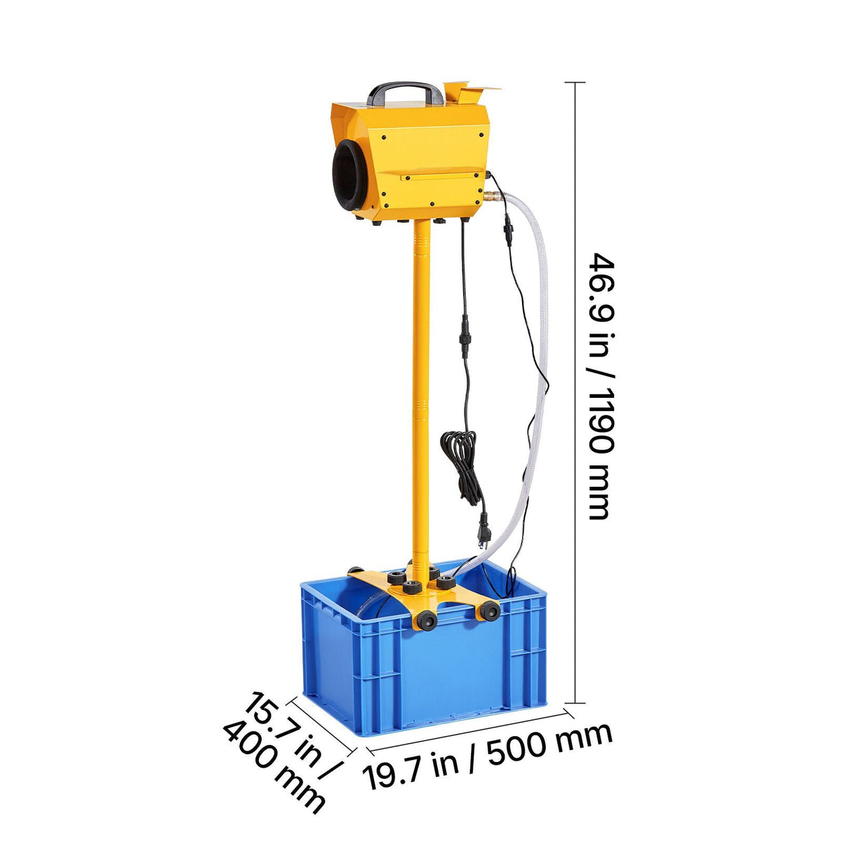 Foam Machine, Adjustable Angle Control Foam Cannon Party Machine, Bubble Cannon with 21QT Water Tank, Stable Vertical Design, Dense Foams Maker for Gatherings, Celebrations & Party