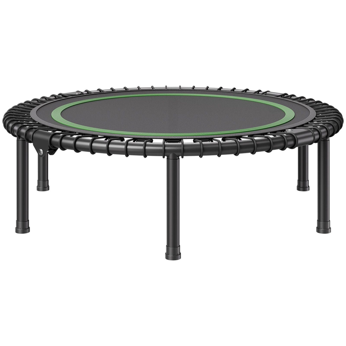 Foldable Mini Trampoline, 40 Inch Fitness Rebounder, Max Load 330 lbs Exercise Trampoline, Stable & Quiet Indoor Small Workout Trampoline, Mini Trampoline for Adults Indoor/Garden Workout