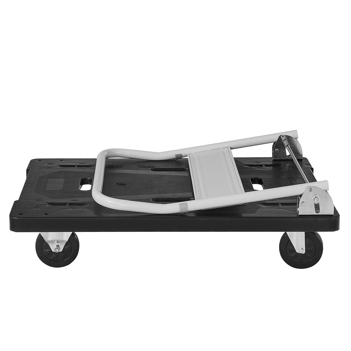 Foldable Push Cart Dolly, 660 lbs Capacity, Folding Platform Truck with Swivel Wheels, Moving Platform Hand Truck Flatbed Cart, Space Saving Push Handle, for Easy Storage, 35.2 x 23.4 x 33.5 in