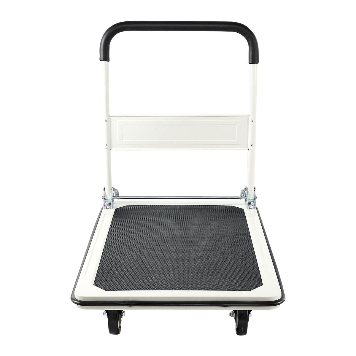 Foldable Push Cart Dolly, 660 lbs Load Capacity, Folding Platform Truck with Swivel Wheels, Moving Platform Hand Truck Flatbed Cart, Space Saving Push Handle, for Easy Storage, 35.4x34.3x24in