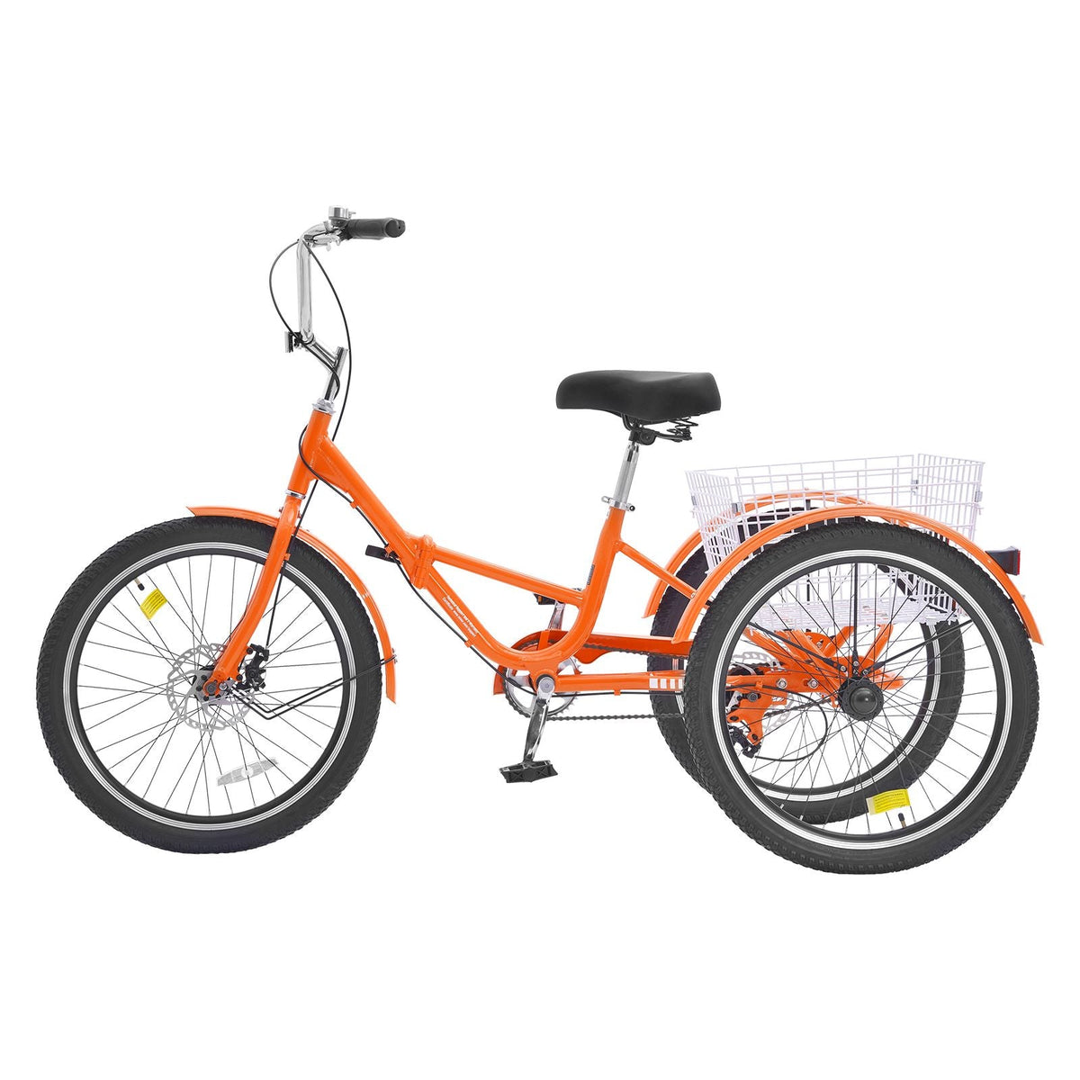 Folding Adult Tricycle, 20-Inch Adult Folding Trikes, Lightweight Aluminum Alloy 3 Wheel Cruiser Bike with Large Rear Basket, Shopping Picnic Foldable Tricycles for Adults, Women, Men, Seniors
