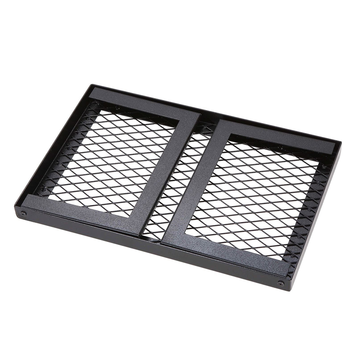 Folding Campfire Grill, Heavy Duty Steel Mesh Grate, 18" Portable Camping Grates Over Fire Pit, Camp Fire Cooking Equipment with Legs Carrying Bag, Grilling Rack for Outdoor Open Flame Cooking