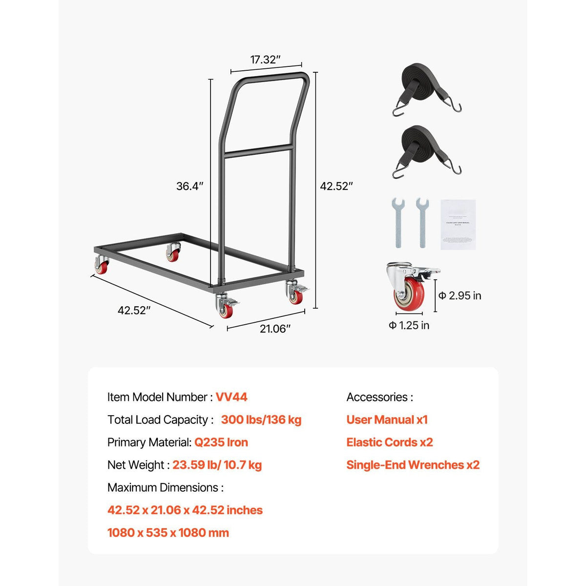 Folding Chair Rack, 300 LBS Capacity, L-shape Vertical Placement Chair Cart for 25 Chairs, Heavy-duty Metal Chair Storage Dolly with Rubber Wheels, Multi-Function Chair Holder, Matte Black