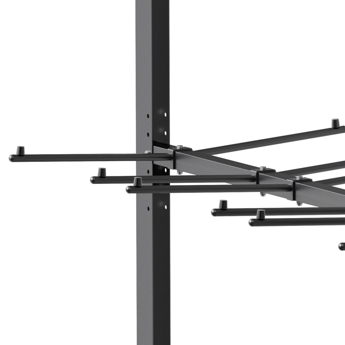 Folding Chair Rack, 800 LBS Capacity, Heavy-duty Chair Cart for 84 Chairs/ 12 Tables+42 Chairs, Dual-layer Chair Storage Dolly with Rubber Wheels and Holders, Large Chair Holder, Matte Black