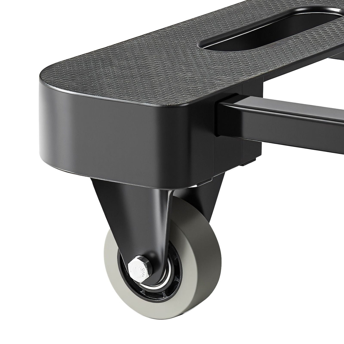 Folding Hand Truck, 500 lbs Load Capacity, Collapsible Luggage Cart with 6 Wheels, 2 Elastic Ropes & Expandable Base, Utility Dolly Platform Cart for Airport Travel Luggage Office Moving, Black
