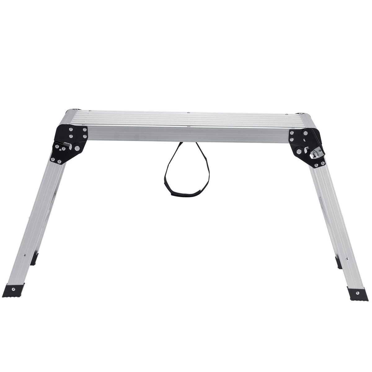 Folding Work Platform, 330 lbs Load Capacity, Aluminum Drywall Stool Ladder, Heavy Duty Work Bench w/ Non-Slip Feet, Ideal for Washing Vehicles, Cleaning, Painting, Decorating