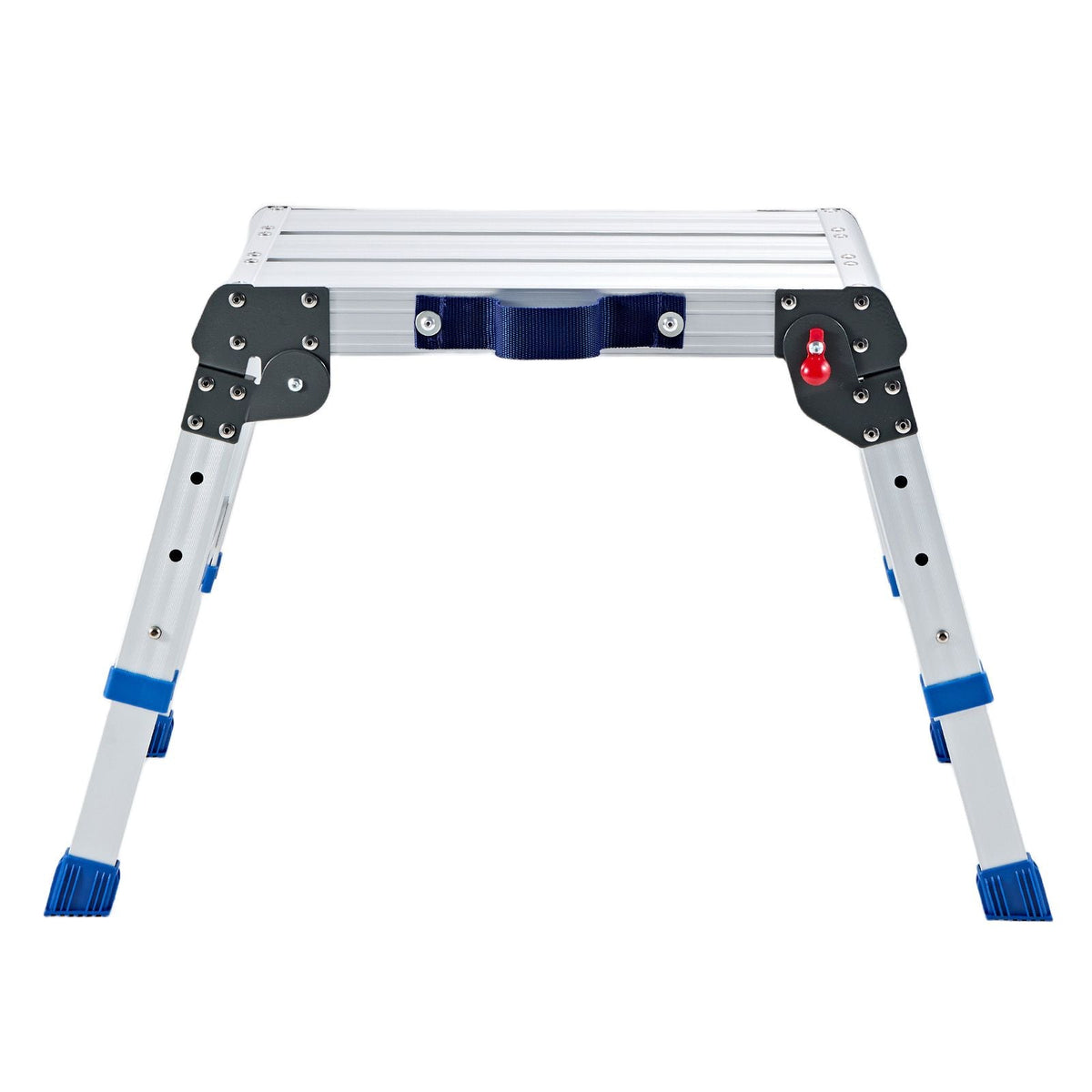 Folding Work Platform, Adjustable Height 12-16 in, 500 lbs Capacity Aluminum Step Stool, Heavy Duty Non-Slip Platform Ladder, Portable Work Bench for Painting, Cleaning, Home & Professional Use