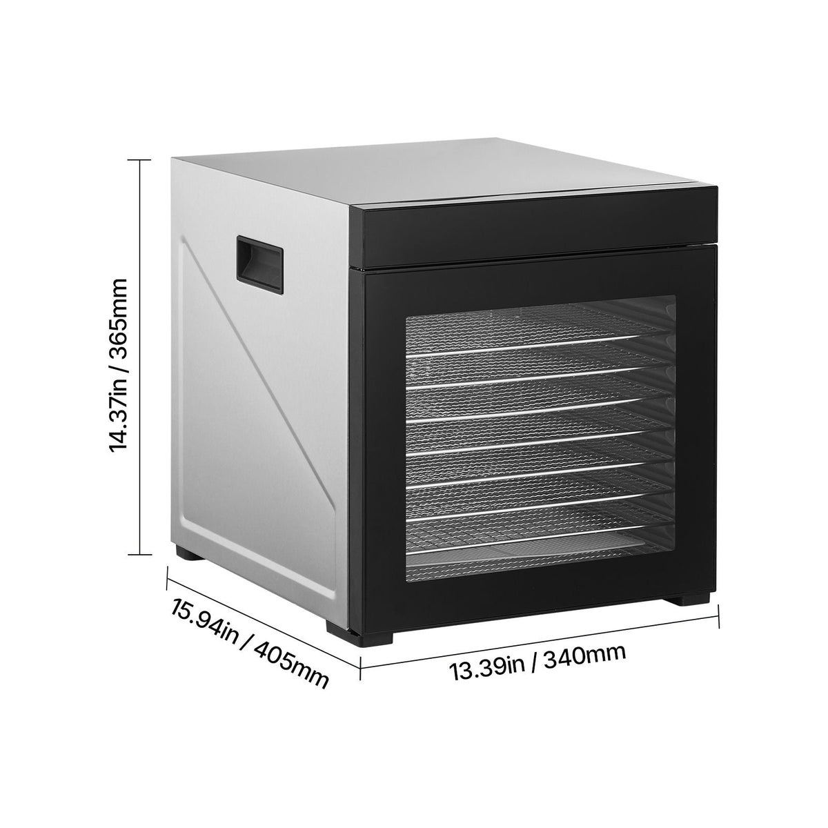 Food Dehydrator Machine, 10 Stainless Steel Trays, 1000W Electric Food Dryer with Adjustable Temperature & 24-Hour Timer, Freeze Dryer for Jerky, Meat, Fruit, Vegetables, Herbs, Dog Treats