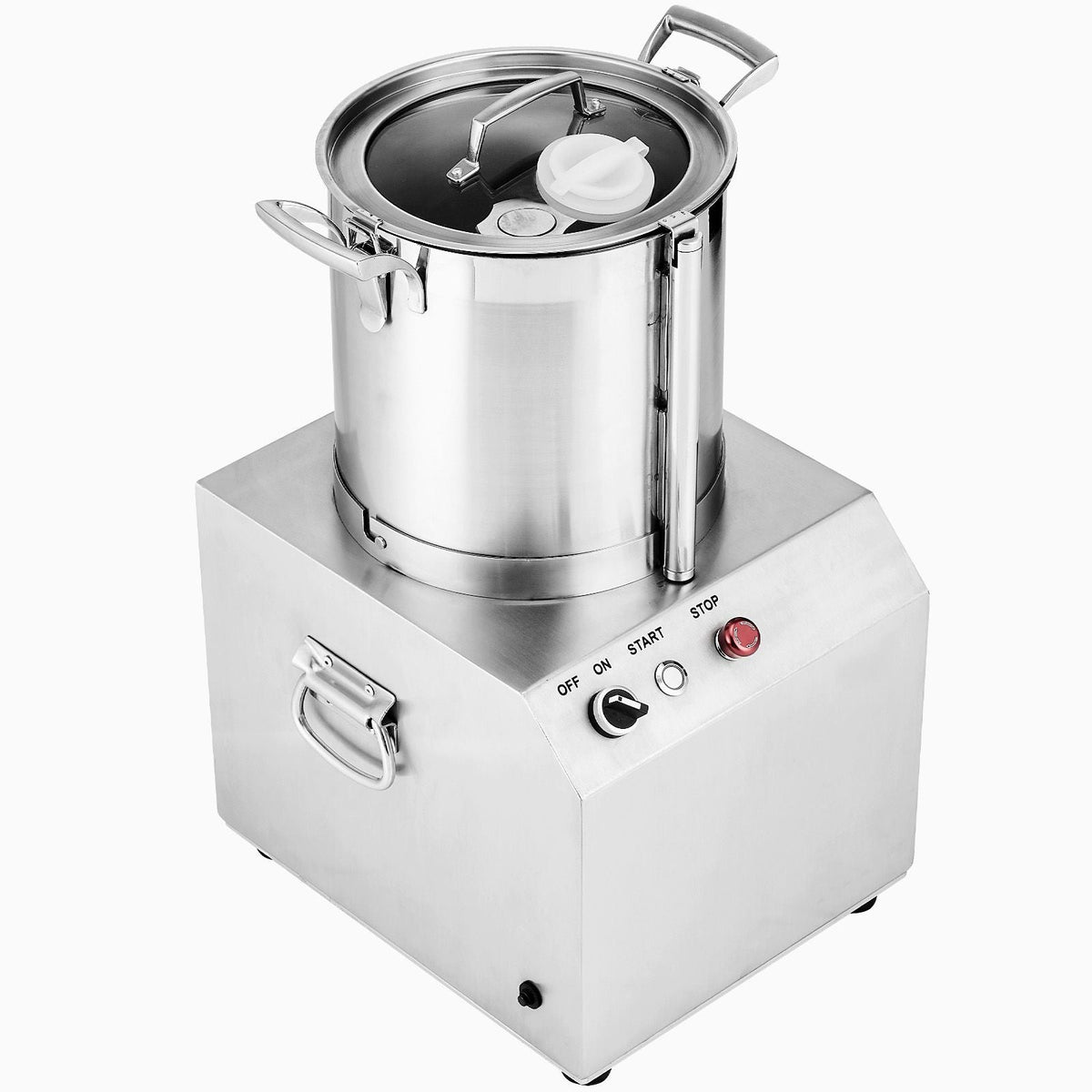 Food Processor & Vegetable Chopper, 10.6 Quart Food-Grade Stainless Steel Food Processor Chopper with 2 Extra S-Curve Blades, Idea for Chopping Vegetables, Fruit, Grains, Nuts