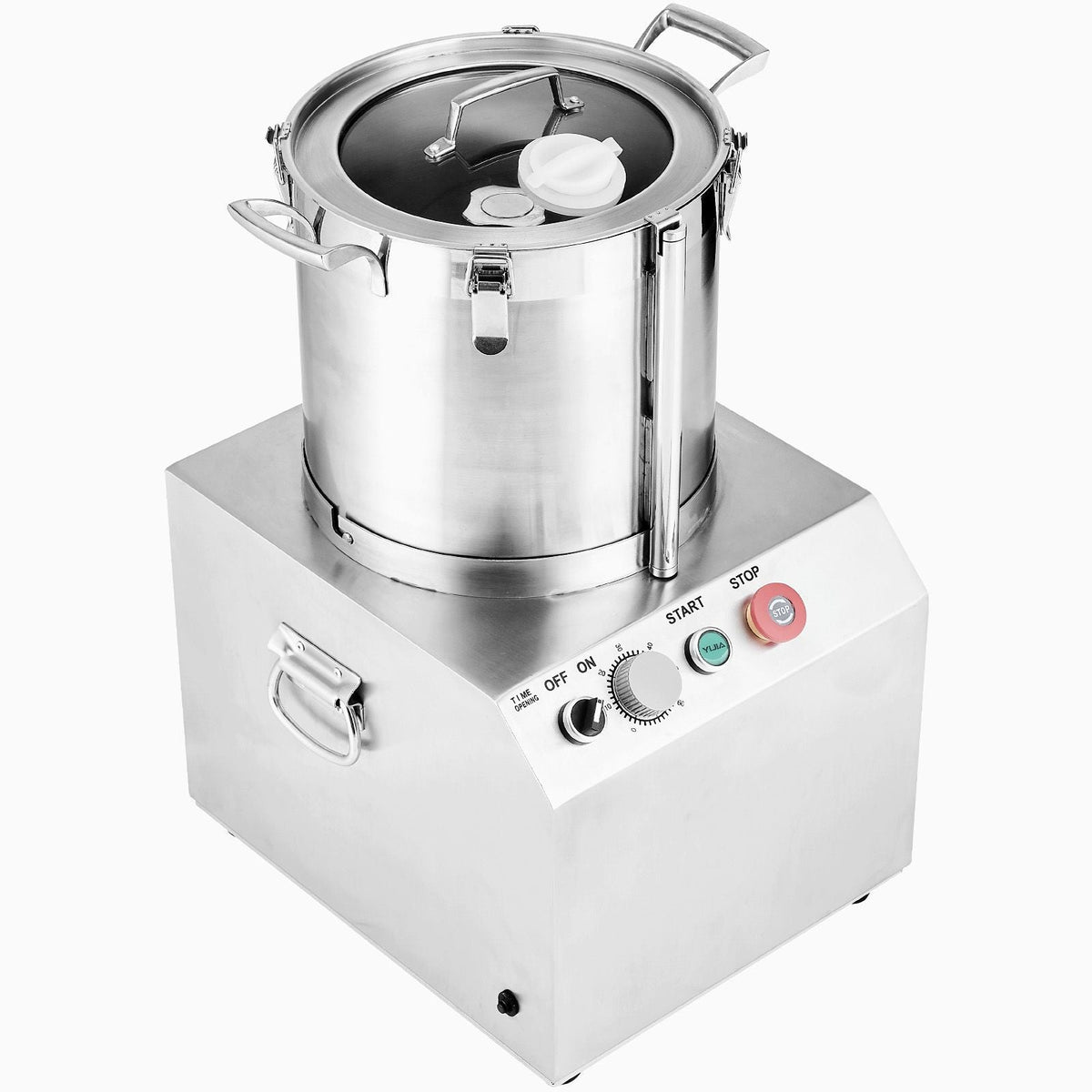 Food Processor & Vegetable Chopper, 15.9 Quart Food-Grade Stainless Steel Food Processor Chopper with 2 Extra S-Curve Blades, Ideal for Chopping Vegetables, Fruit, Grains, Nuts