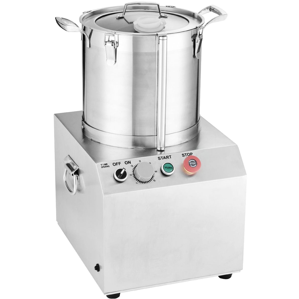 Food Processor & Vegetable Chopper, 15.9 Quart Food-Grade Stainless Steel Food Processor Chopper with 2 Extra S-Curve Blades, Ideal for Chopping Vegetables, Fruit, Grains, Nuts