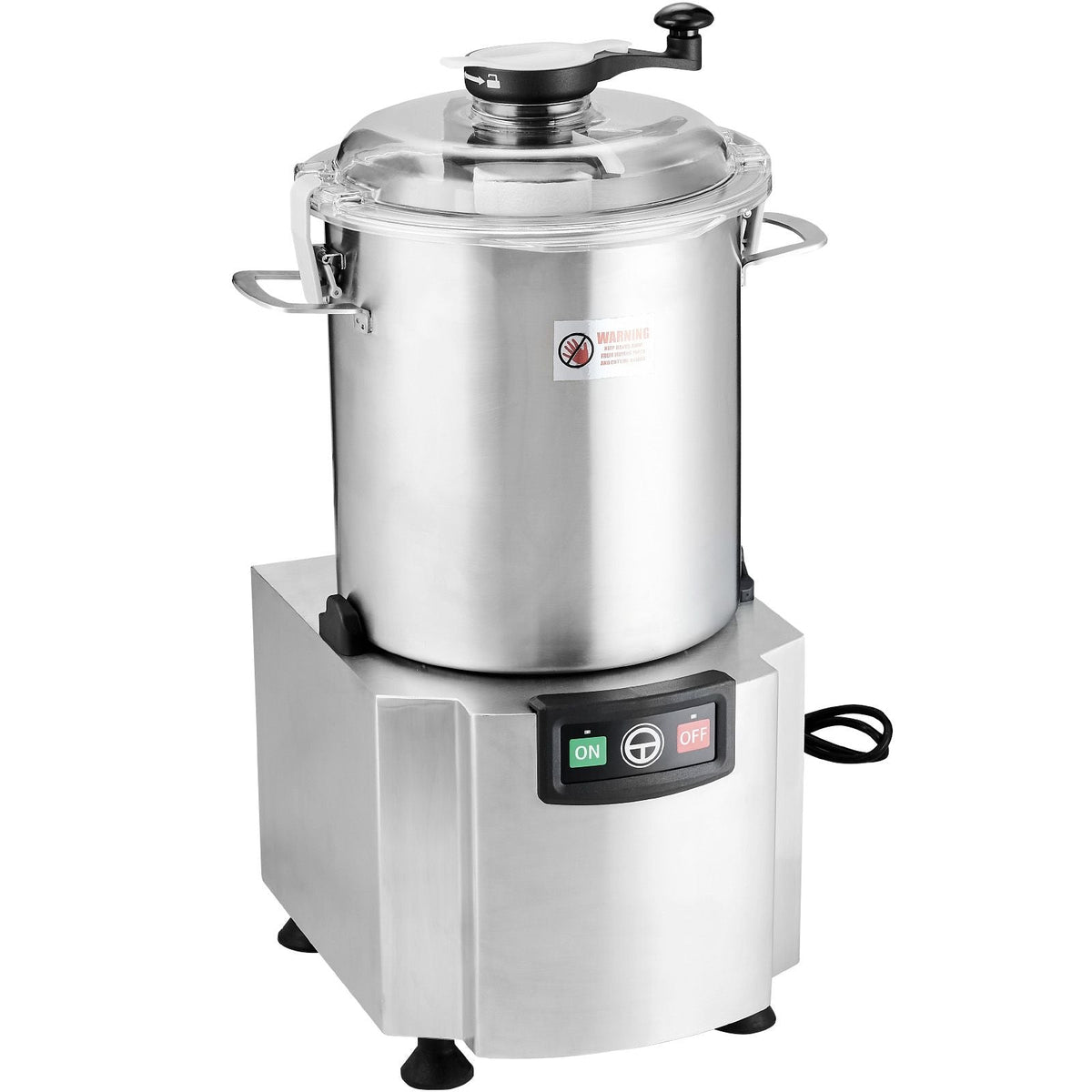 Food Processor & Vegetable Chopper, 19 Quart Food-Grade Stainless Steel Food Processor Chopper with S-Curve Blade and Scraper, Ideal for Chopping Vegetables, Fruit, Grains, Nuts