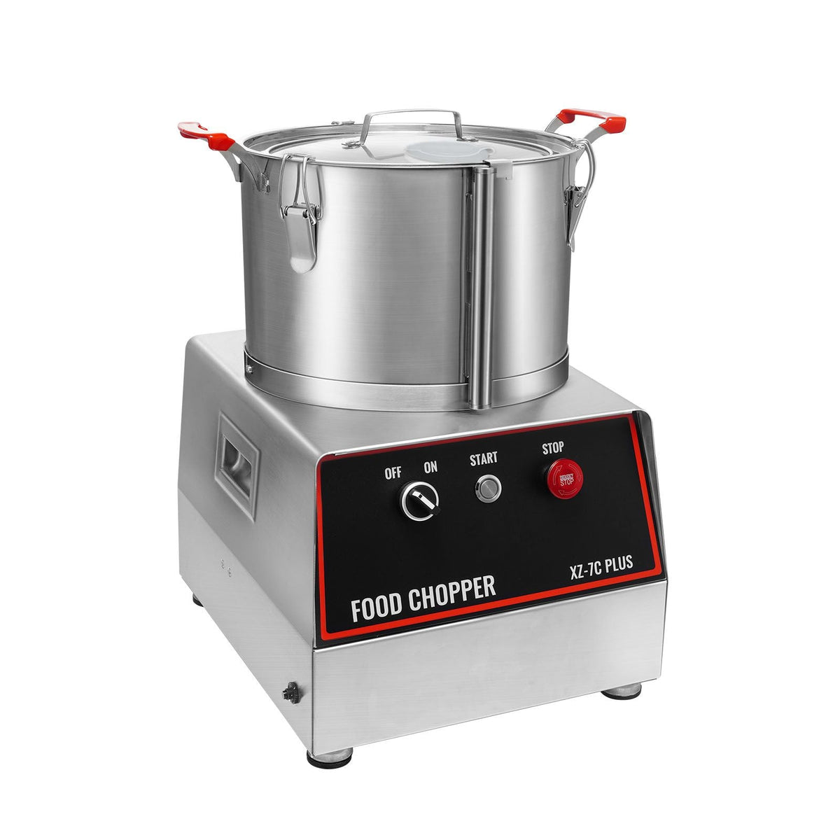 Food Processor & Vegetable Chopper, 7 Quart Bowl, 750W Food-Grade Stainless Steel Food Processor Chopper with 2 Extra S-Curve Blades, Multifunctional for Chopping Vegetables, Meat, Grains, Nuts