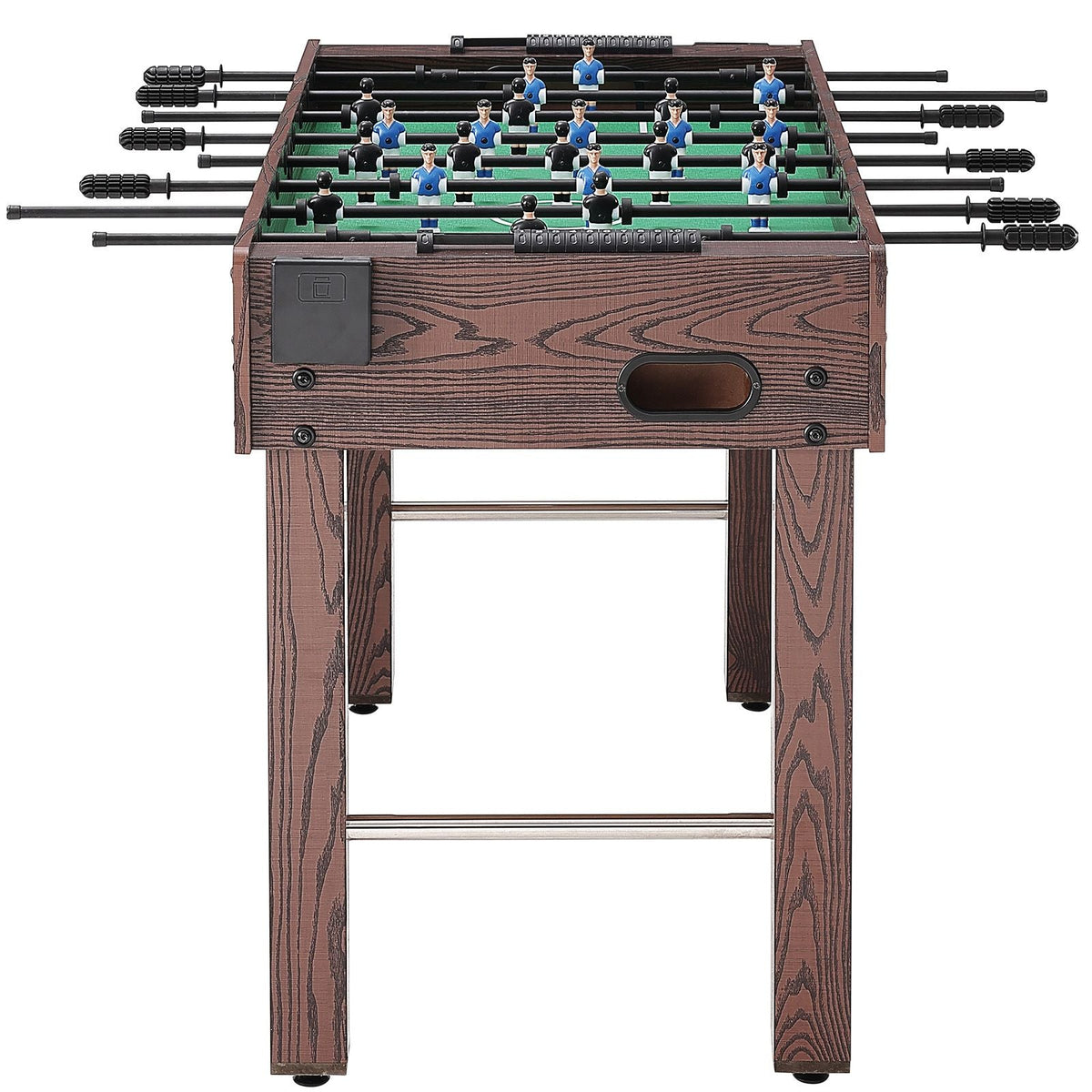 Foosball Table, 48 inch Standard Size Foosball Table, Indoor Full Size Foosball Table for Home, Family, and Game Room, Soccer with Foosball Table Set, Includes 2 Balls and 2 Cup Holders
