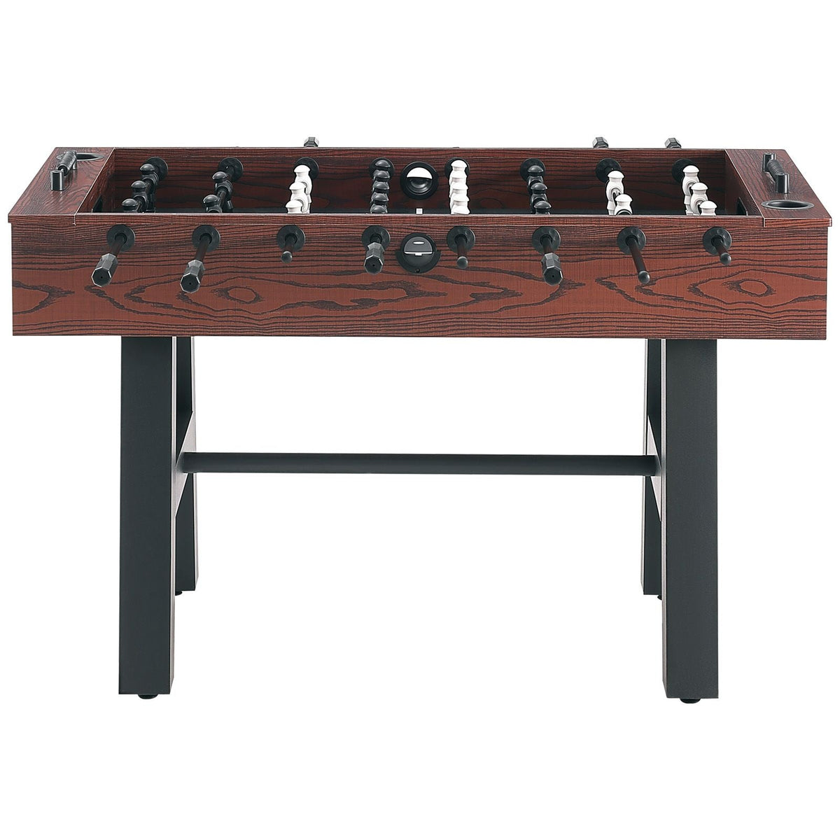 Foosball Table, 55 inch Standard Size Foosball Table, Indoor Full Size Foosball Table for Home, Family, and Game Room, Soccer with Foosball Table Set, Includes 4 Balls and 2 Cup Holders