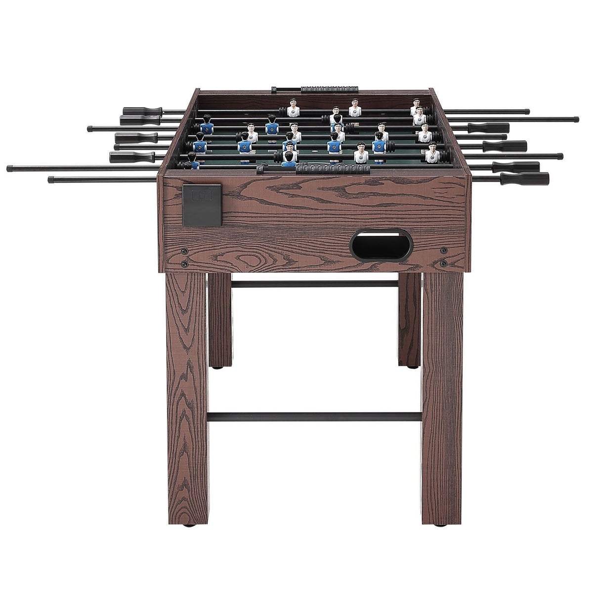 Foosball Table, 55 inch Standard Size Foosball Table, Indoor Full Size Foosball Table for Home, Family, and Game Room, Soccer with Foosball Table Set, Includes 4 Balls and 2 Cup Holders