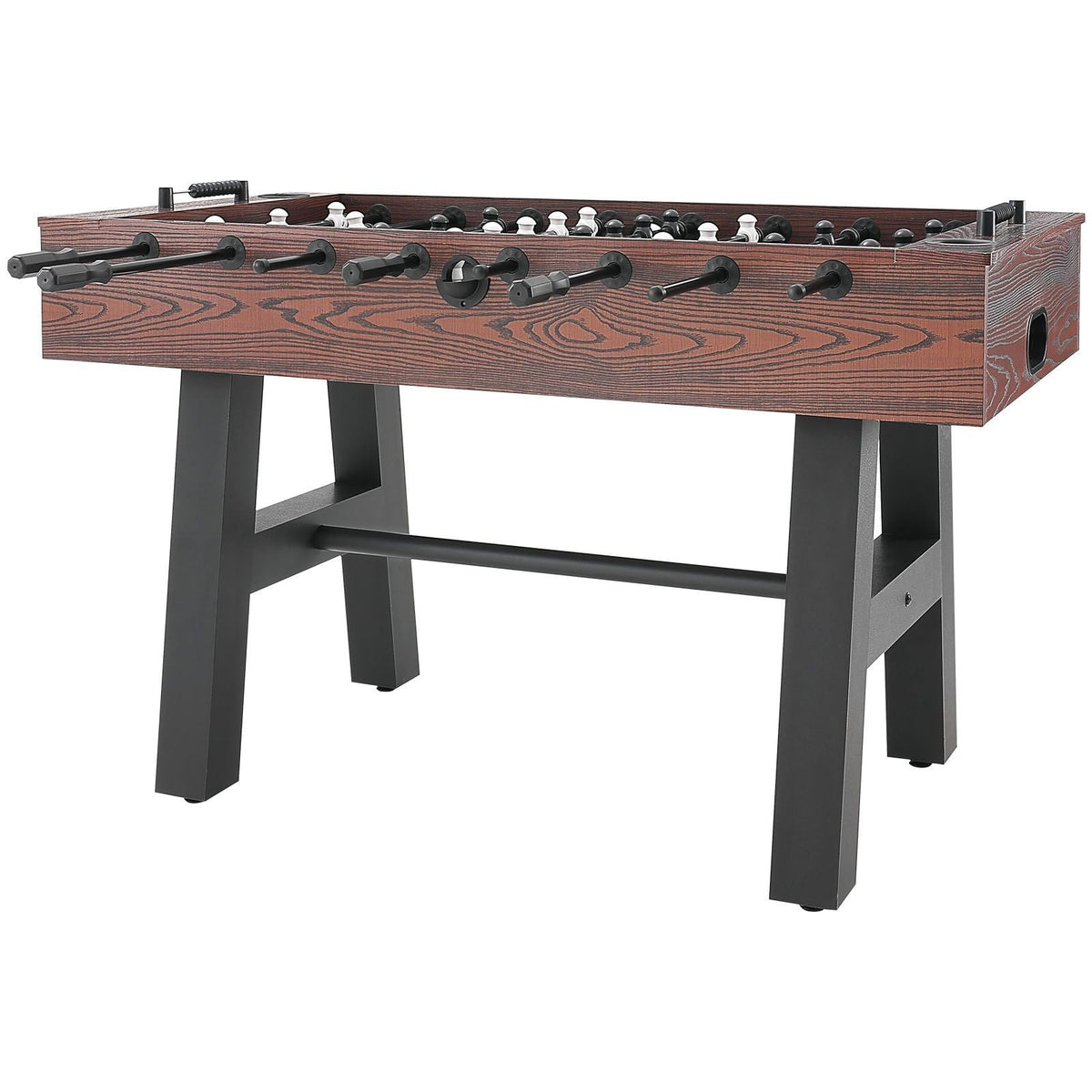 Foosball Table, 55 inch Standard Size Foosball Table, Indoor Full Size Foosball Table for Home, Family, and Game Room, Soccer with Foosball Table Set, Includes 4 Balls and 2 Cup Holders