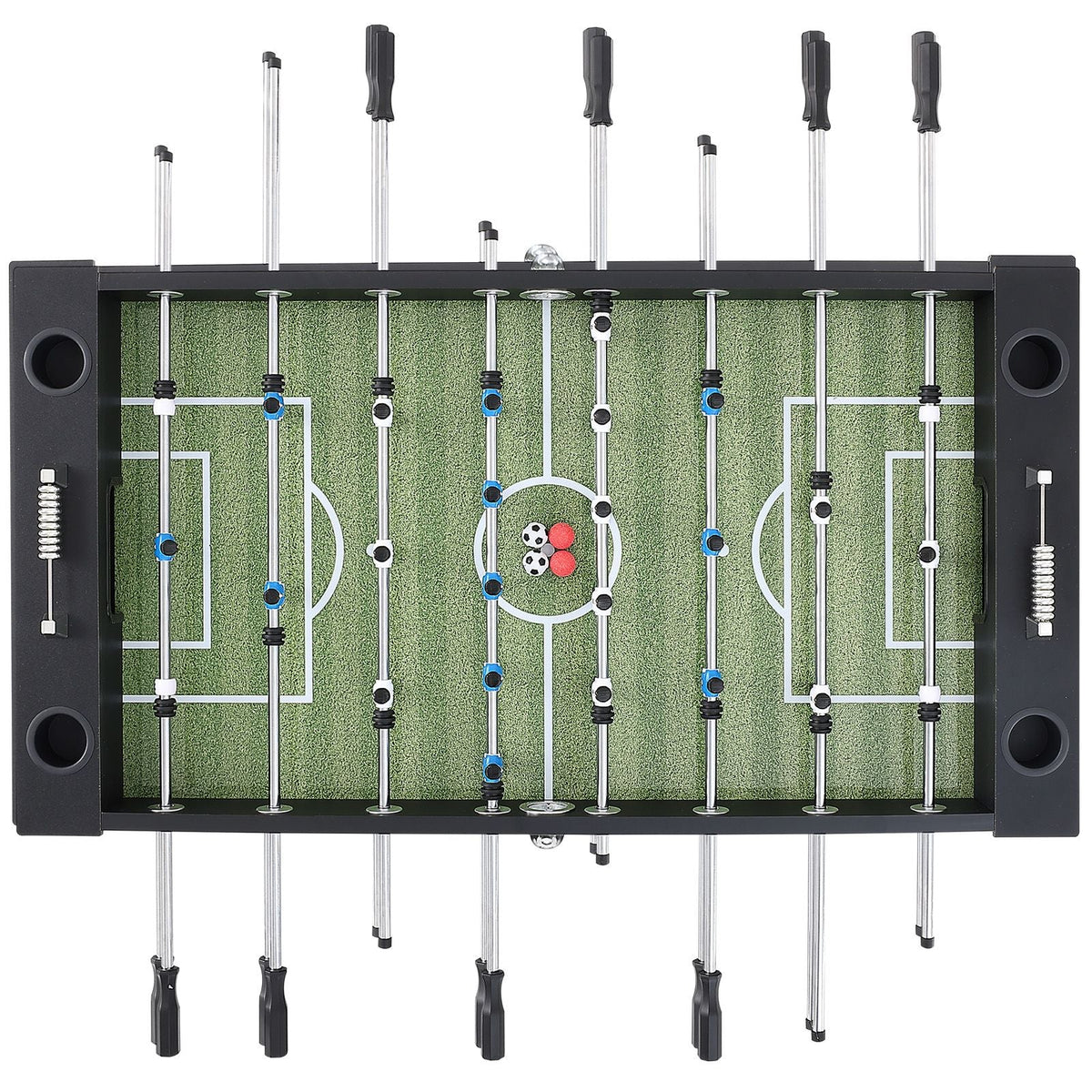 Foosball Table, 55 inch Standard Size Foosball Table, Indoor Full Size Foosball Table for Home, Family, and Game Room, Soccer with Foosball Table Set, Includes 4 Balls and 4 Cup Holders