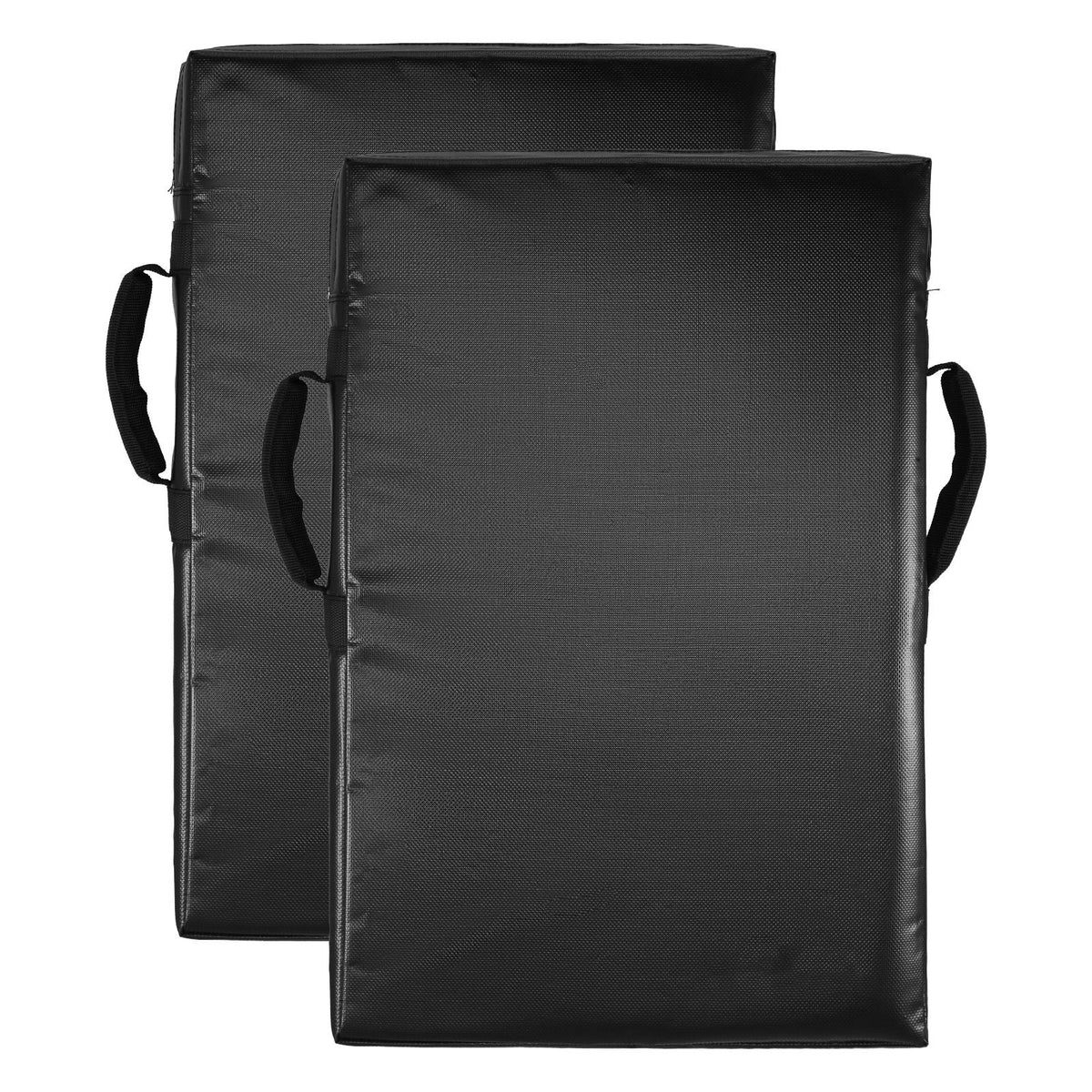 Football Blocking Dummy, 24x16 in Blocking Pads, Kick Shield Pad with Handles, High-Density Sponge Tackle Dummies, Heavy Duty Training Equipment for Basketball Hockey Lacrosse, Black, 2PCS