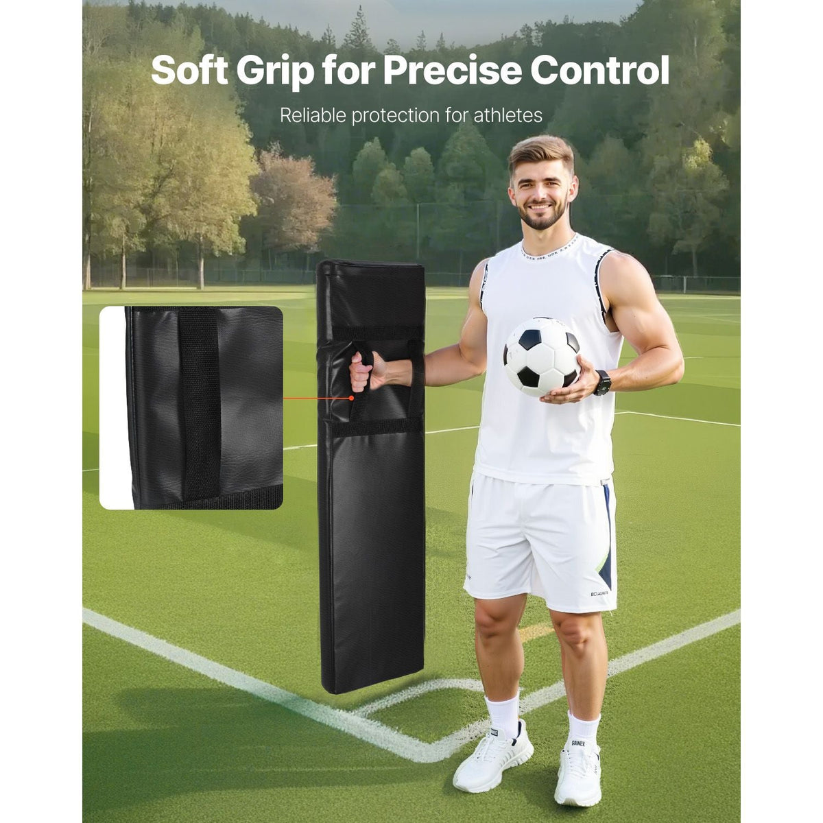 Football Tackling Dummy, 42.5 in PVC Step Over Dummy, High-Density Sponge Blocking Pad Equipment, Heavy Duty Tackle Dummies with Handles, Great for Footwork Drills Sports Training Practice, 2PCS