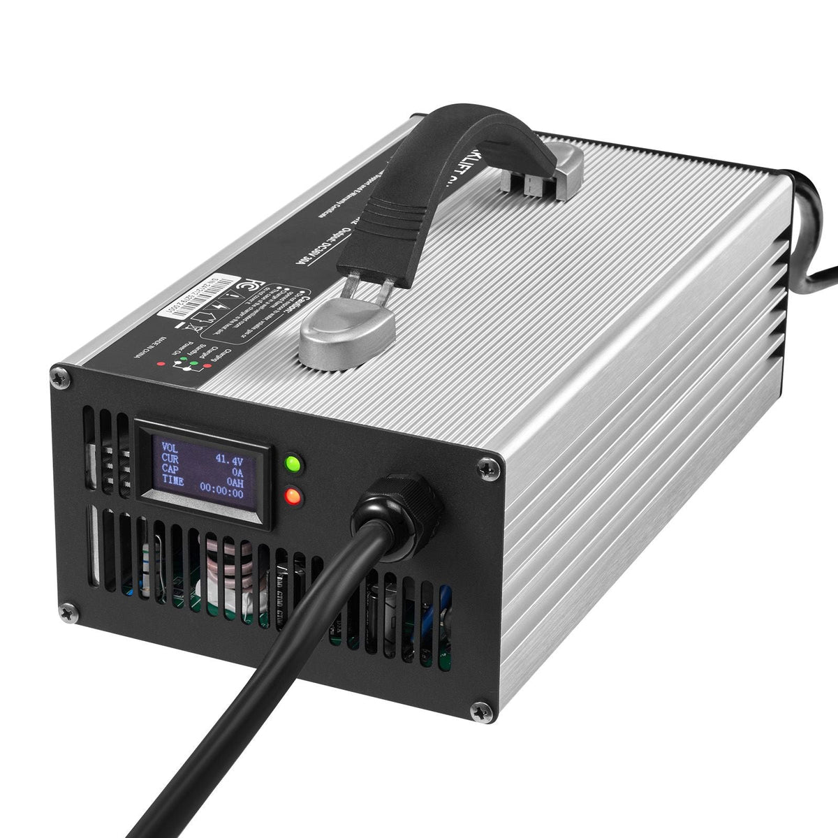 Forklift Battery Charger, 36V, 30A Smart Fully-Automatic Lead-Acid Battery Charger, 24 Volt Trickle Charger with Anderson Plug, Cooling Fan, OLED Display, for Forklift Golf Cart Floor Scrubber
