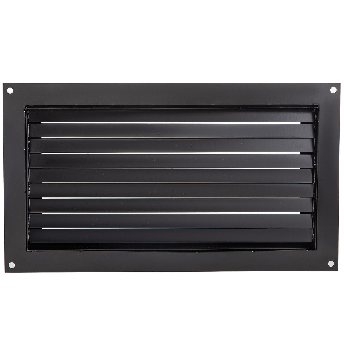 Foundation Flood Vent, 8\" Height x 16\" Width Flood Vent, to Reduce Foundation Damage and Flood Risk, Black, Wall Mounted Flood Vent, for Garages & Full Height Enclosures