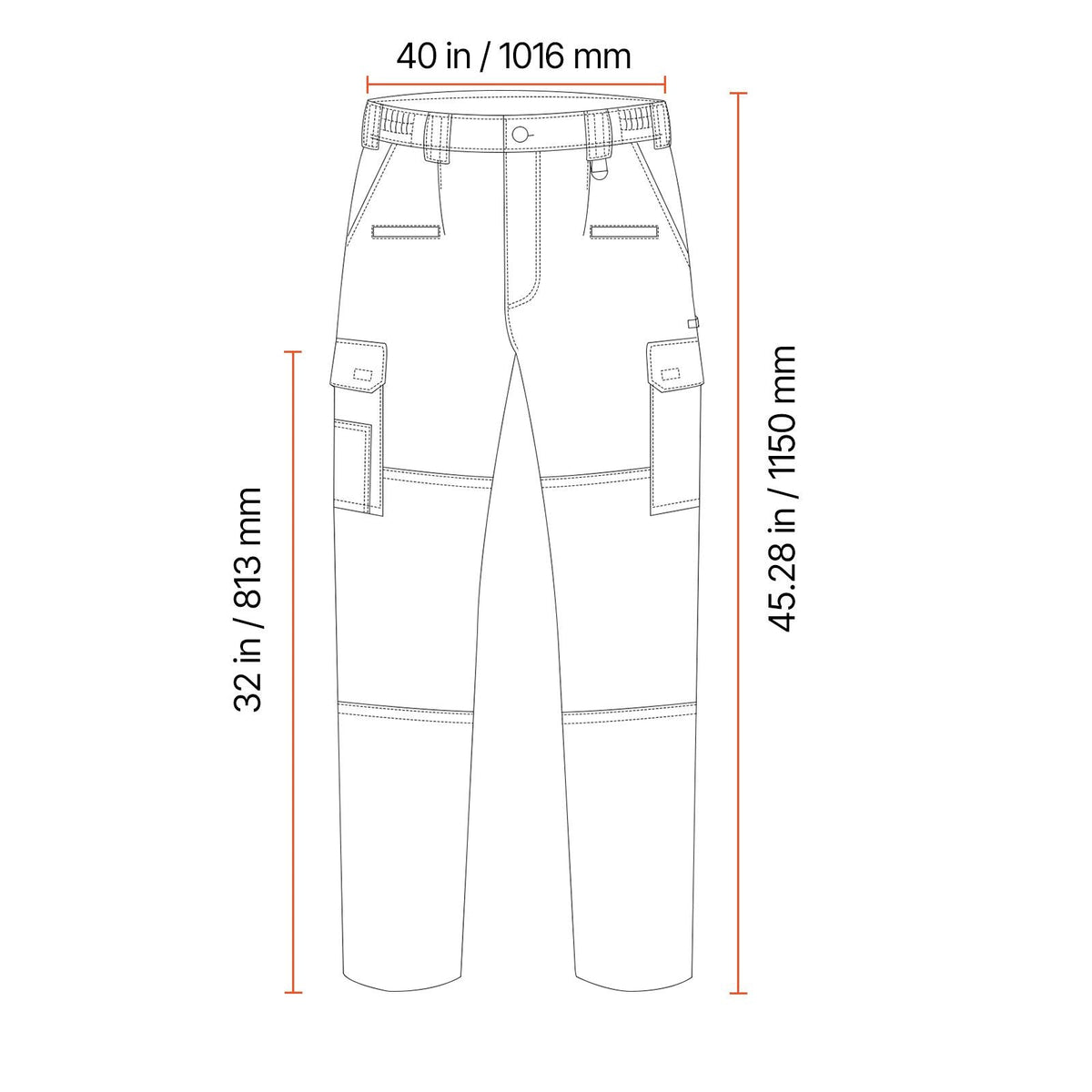 FR Pants for Men, 9 oz 100% Cotton, Flame-Resistant Cargo Pants with Multi-Pockets and Elastic Waist, Reinforced Tear-proof Stitching, Ideal for Welding Work and Casual Wear, XXL Size, Dark Blue