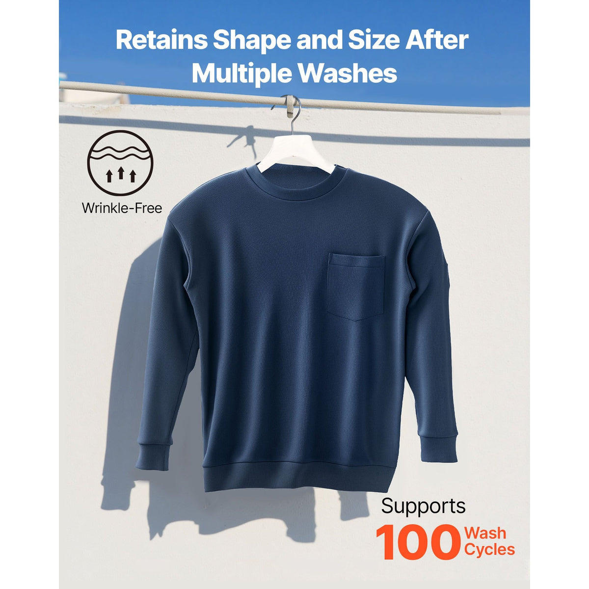FR Shirts, Flame Resistant Long Sleeve Clothing Lightweight 7 oz Breathable Cotton, Men's Fire Retardant Work Shirt with Pre-shrink Treatment & Pocket, for Welders,Electricians,Navy Blue L