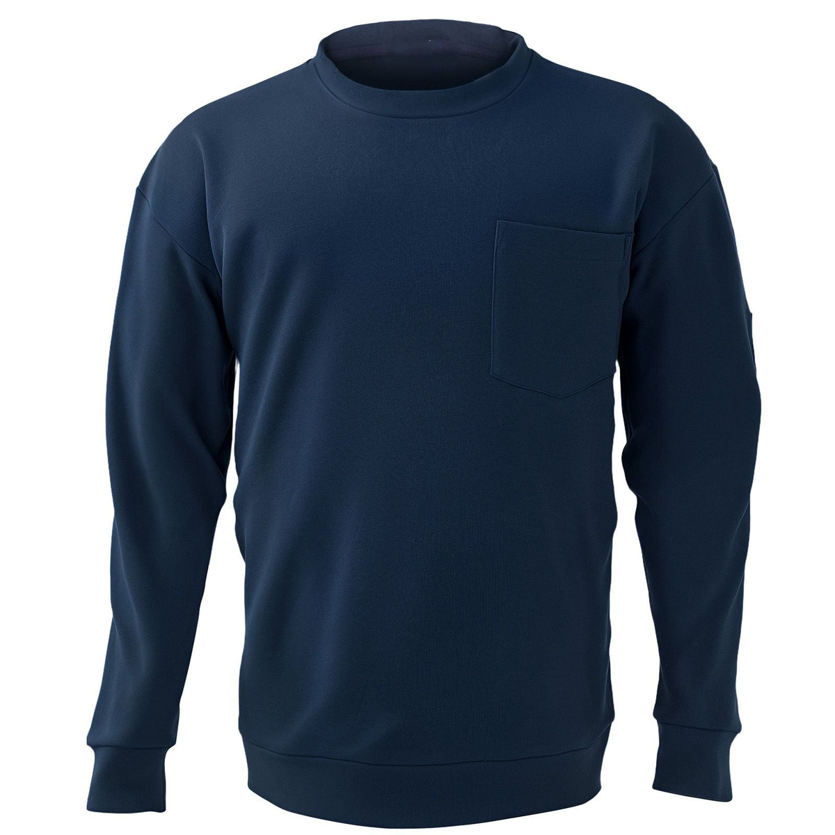 FR Shirts, Flame Resistant Long Sleeve Clothing Lightweight 7 oz Breathable Cotton, Men's Fire Retardant Work Shirt with Pre-shrink Treatment & Pocket, for Welders,Electricians,Navy Blue M