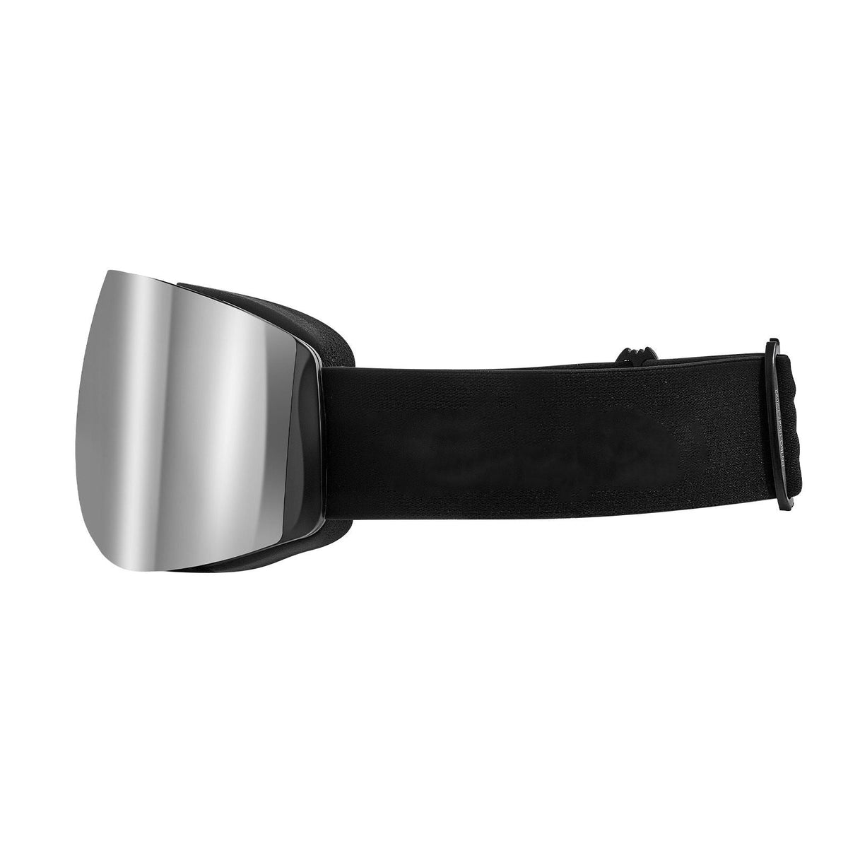 Frameless Ski Goggles, Spherical Lens with Silver Mirror Revo Coating, OTG Anti fog Snow Goggles for Men Women, TPU Frame & Ventilation Structure, Suitable for Skiing, Skating, Snowboarding