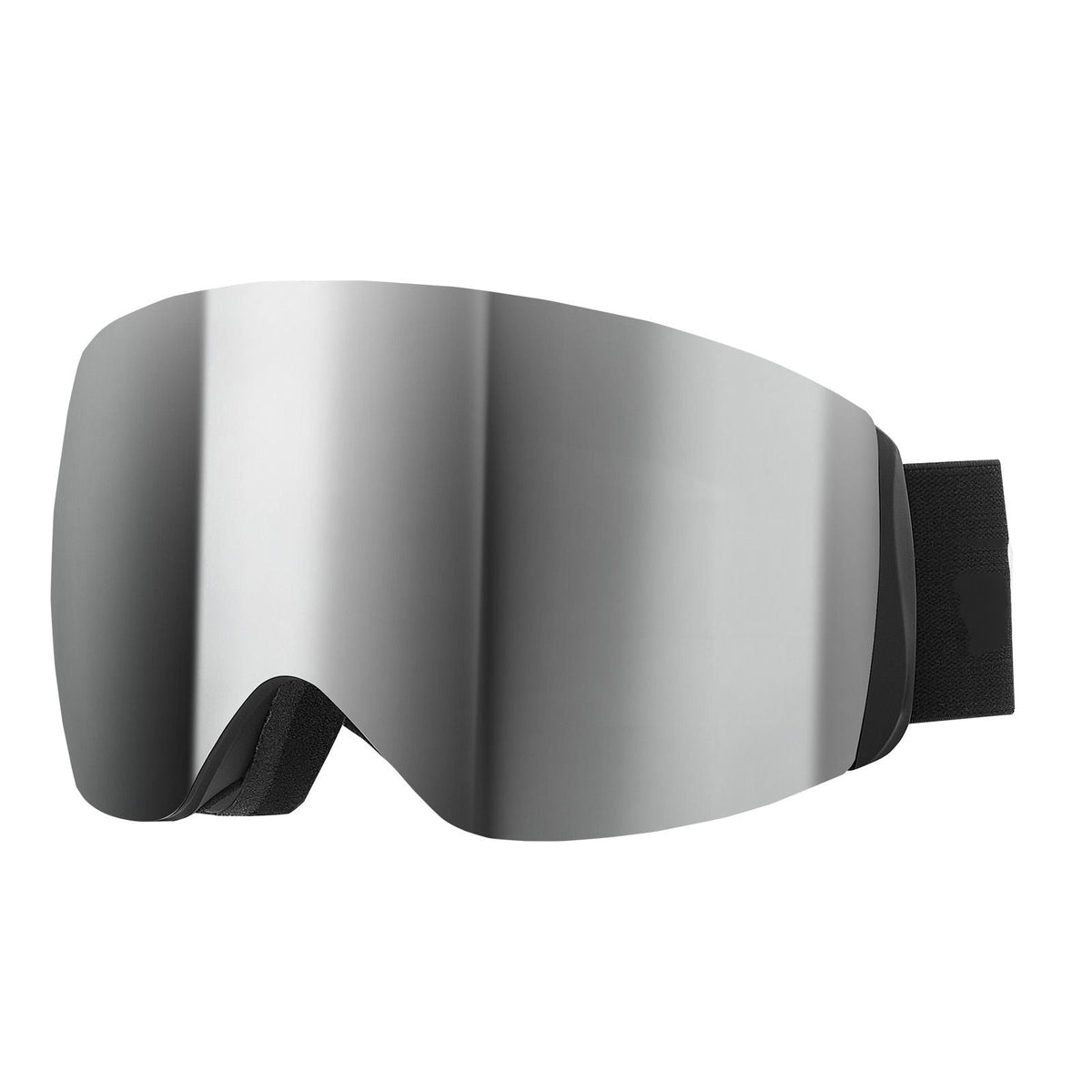 Frameless Ski Goggles, Spherical Lens with Silver Mirror Revo Coating, OTG Anti fog Snow Goggles for Men Women, TPU Frame & Ventilation Structure, Suitable for Skiing, Skating, Snowboarding