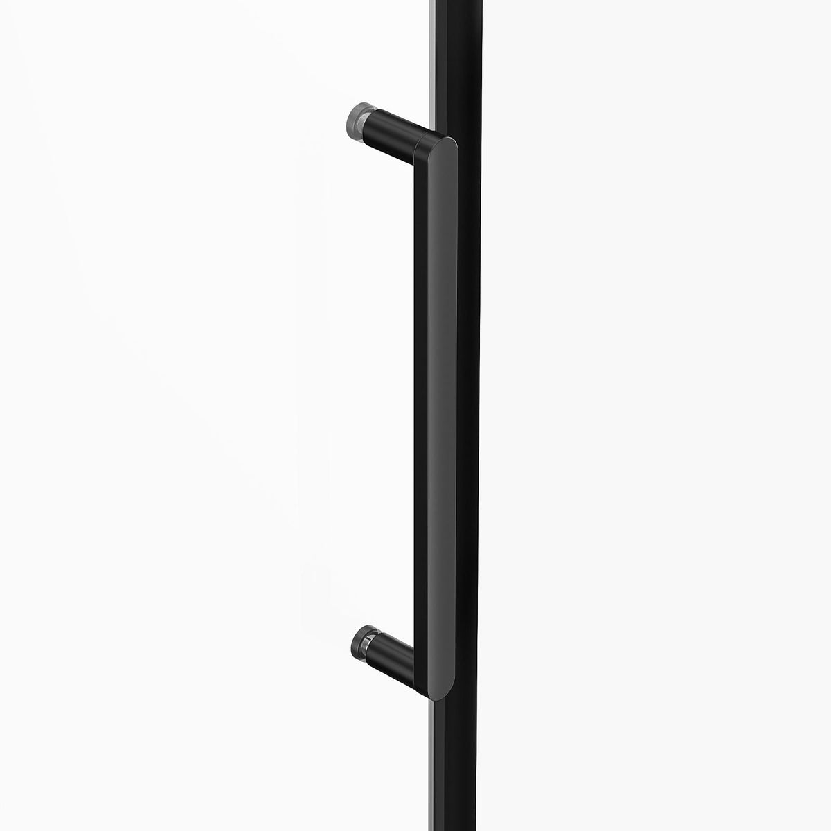 Frameless Sliding Bathtub Door, 56-60 in.W x 60 in.H, Frameless Shower Glass Door, Frameless Double Sliding Tub Door with 5/16 in Clear Tempered Glass and Stainless Steel Handle, Black Finish