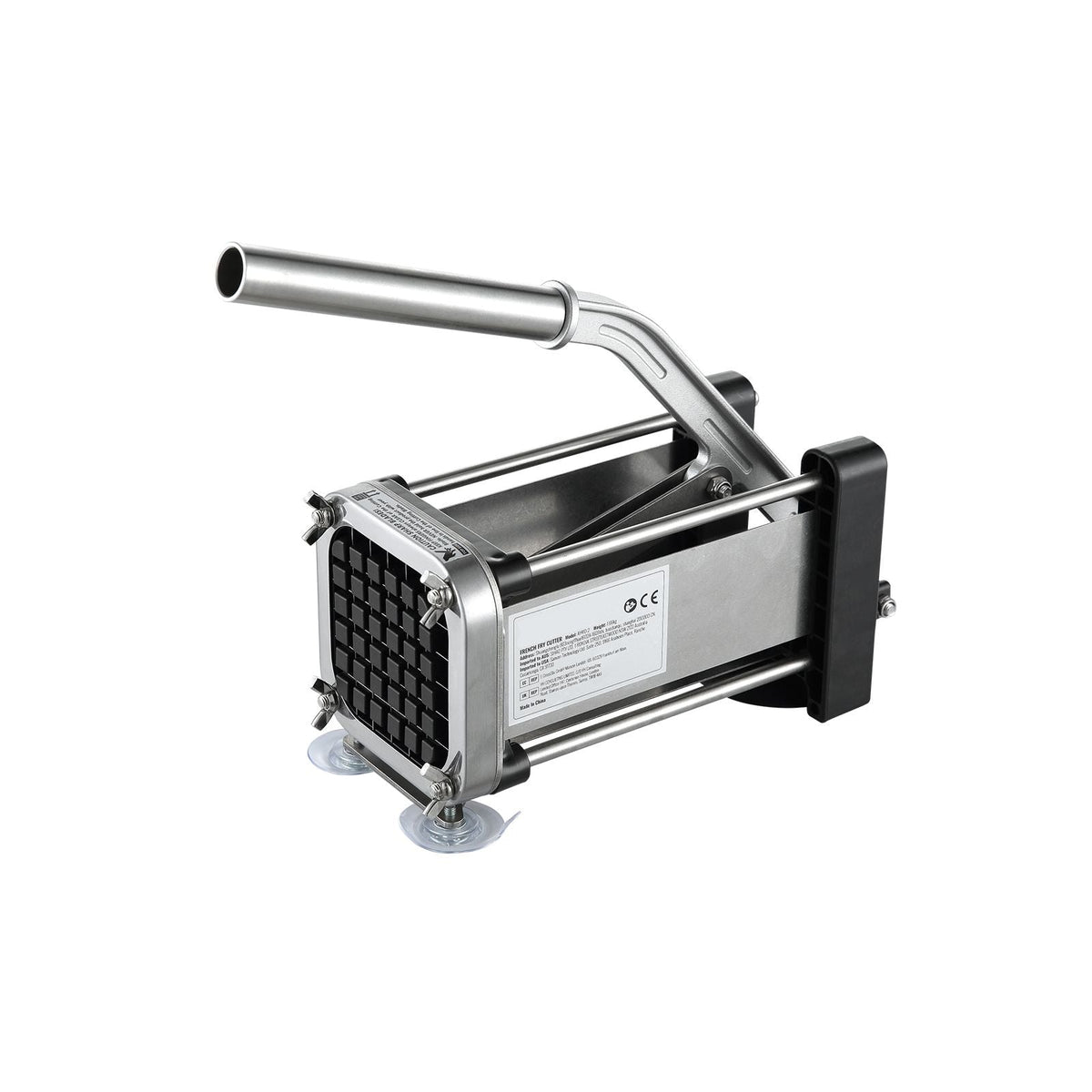 French Fry Cutter, Potato Slicer with 1/2-Inch Stainless Steel Blade, Manual Potato Cutter Chopper with Suction Cups, Great for Potato, French Fries, Cucumber, Vegetables, Carrot