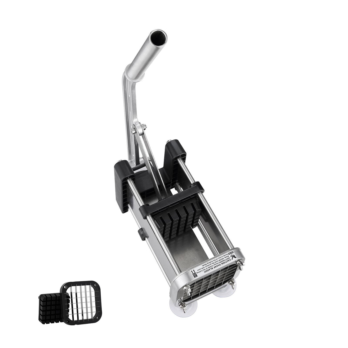 French Fry Cutter, Potato Slicer with 1/2-Inch Stainless Steel Blade, Manual Potato Cutter Chopper with Suction Cups, Great for Potato, French Fries, Cucumber, Vegetables, Carrot