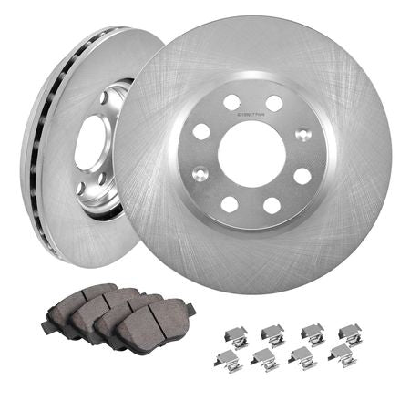 Front Brake Kit for Vauxhall Adam(M13), Corsa D (S07), Corsa D Box/Hatchback (S07), Brake Rotors Ceramic Brake Pads Replacement Kit, 257mm Front Rotors