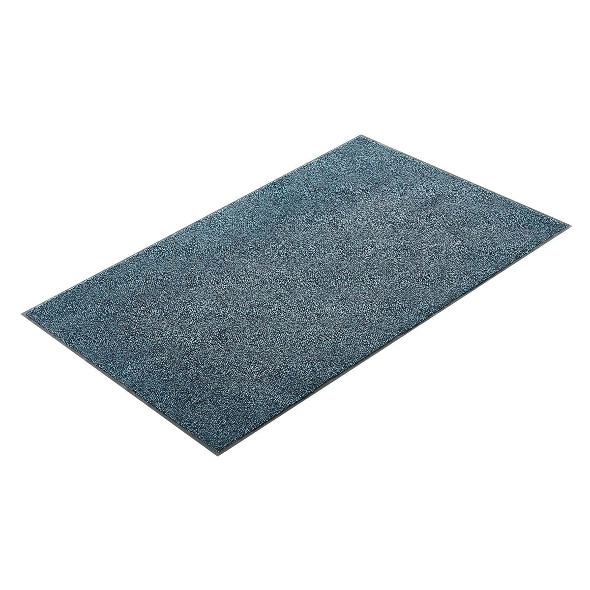 Front Door Mat, 6 x 4 ft Commercial Floor Mat for Indoor and Outdoor, Industrial Entrance Carpet with PVC Backing, Heavy Duty Washable Entry Rug for Hallway, Kitchen, Balcony, Garage, Slate Blue