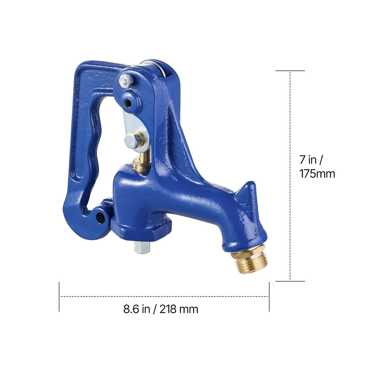 Frost Free Outdoor Faucet, Freeze Proof Yard Hydrant Complete Head Assembly, with 1" NPT Galvanized Pipe Thread & 3/4" Hose Connection for Yard, Garden, Pasture Irrigation (Pipe Not Included)