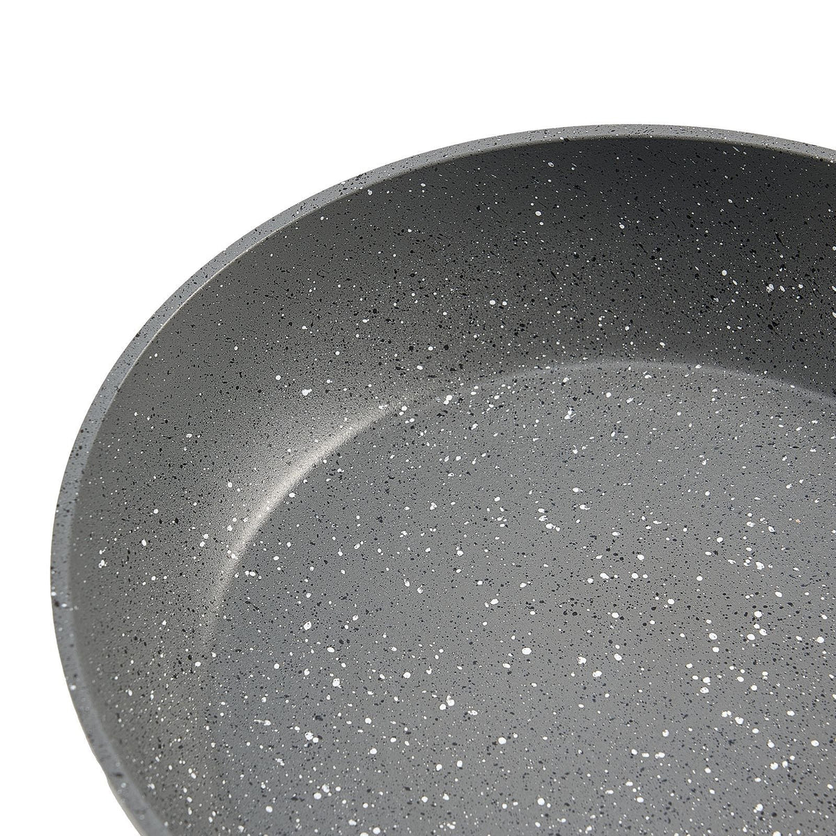 Frying Pan Skillet, Aluminum Egg Fry Pans, 3 Piece Set (9.5, 11, 12 in), Nonsitck Heavy-Duty Skillets with Heat-Resistant Handle, Chef's Kitchen Cookware, for Gas, Electric, Induction, Grey