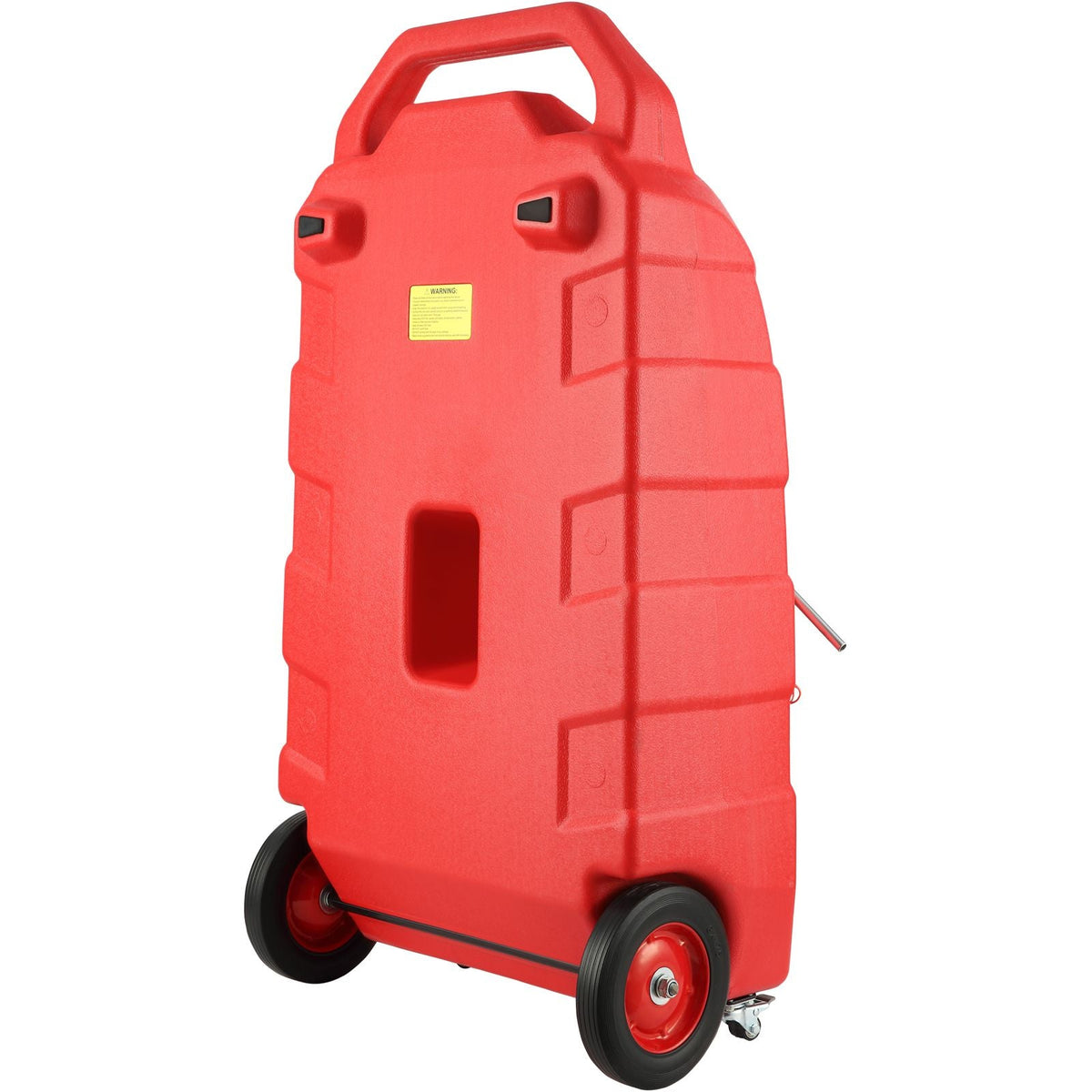 Fuel Caddy, 32 Gallon, Portable Fuel Storage Tank On-Wheels, with 12V DC Transfer Pump, Gasoline Diesel Fuel Container with 8.2 ft Hose, Flow Rate 7L/min, for Trucks, Boats, Lawn Mowers
