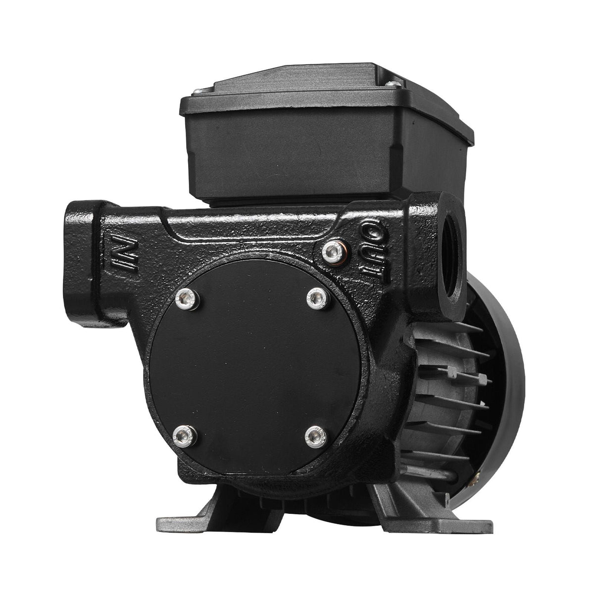 Fuel Transfer Pump 110V, 16 GPM 60 L/min, AC Electric Oil Transfer Pump for Diesel Kerosene Biodiesel, with Auto Fuel Nozzle & 2 Hoses, 45 ft/13.7 m Max Lift, for Vehicles, Construction Sites