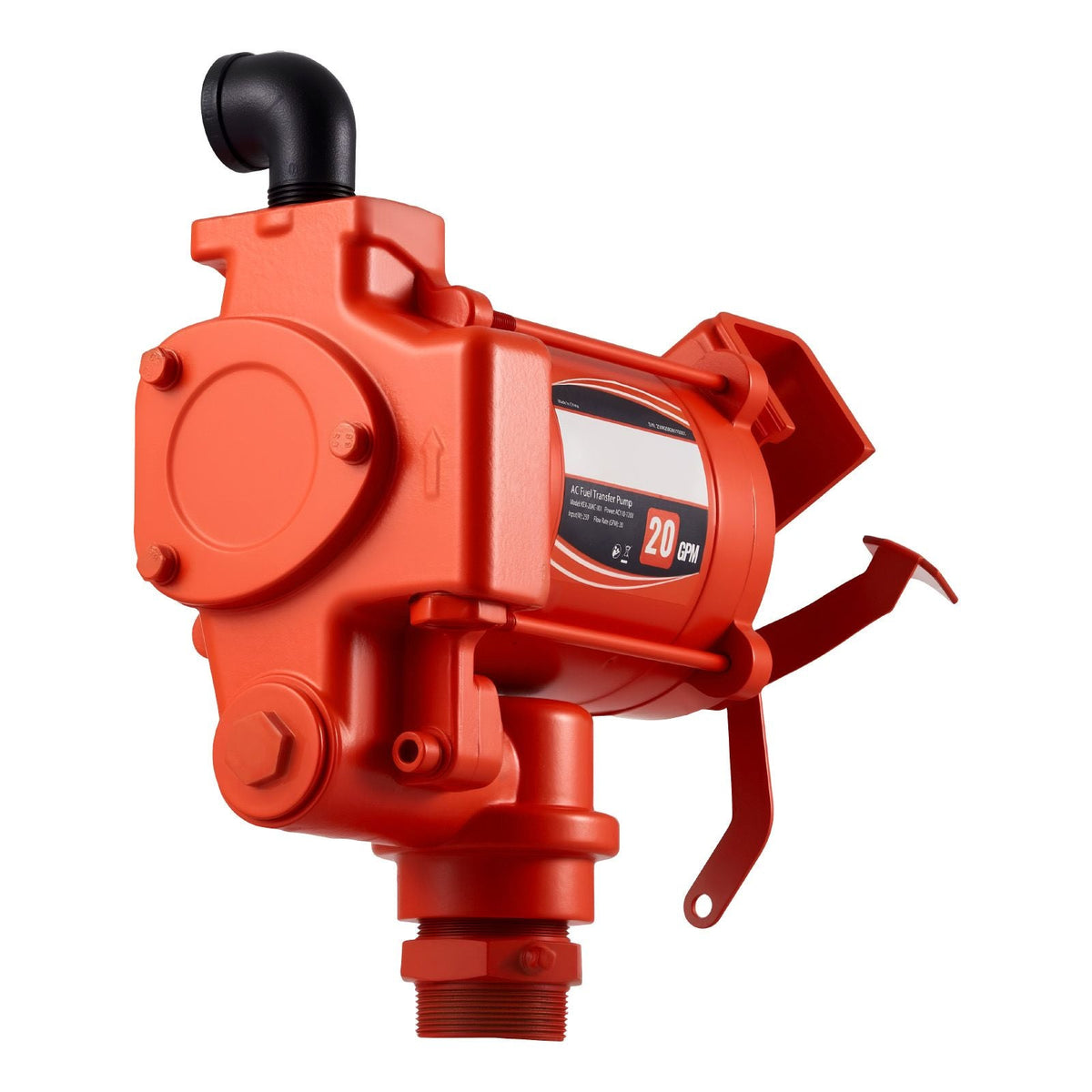 Fuel Transfer Pump 110V, 20 GPM 76 L/min, AC Electric Oil Transfer Pump, with Auto Shut-Off Fuel Nozzle & Discharge Hose, High Flow Kit for Gasoline, Diesel, Kerosene, Biodiesel, Ethanol Blends